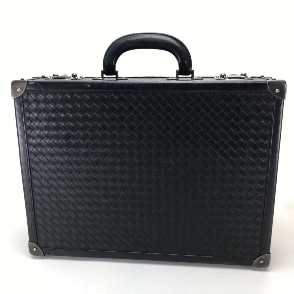 Bottega Veneta Black Leather Briefcase (Pre-Owned)