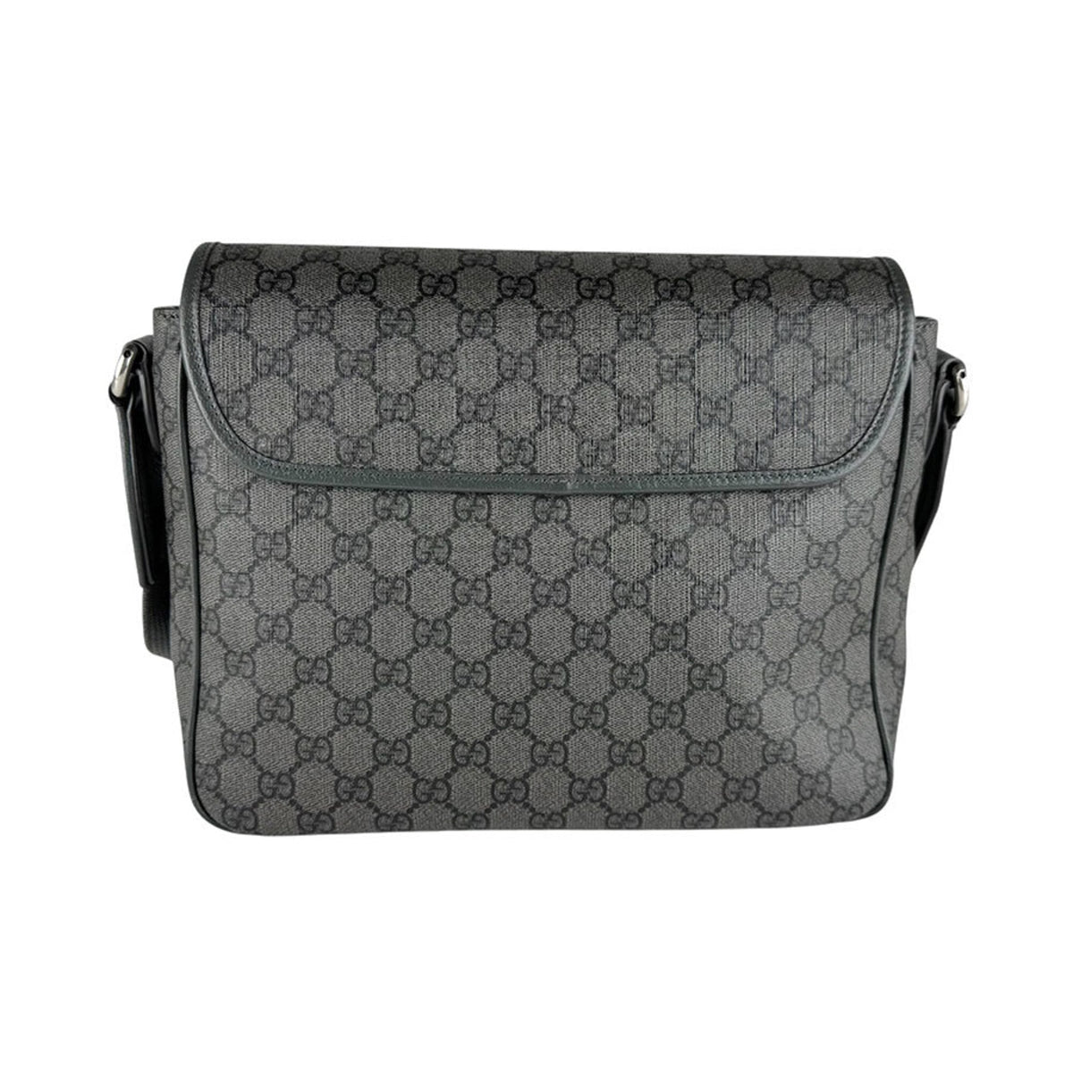 Gucci Gray Gg Supreme Shoulder Bag (Pre-Owned)