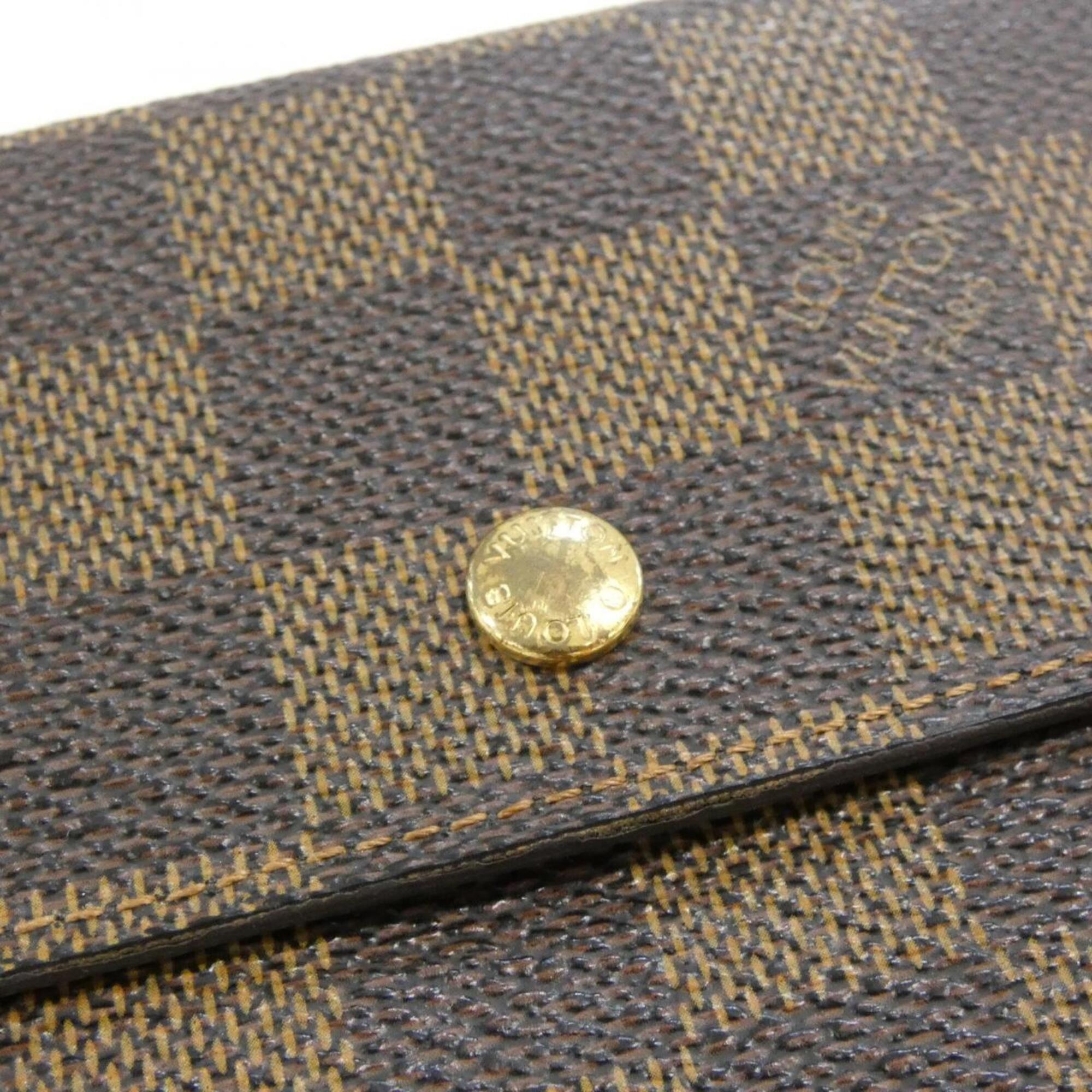 Louis Vuitton Ebene Coated Canvas Wallet (Tri-Fold) (Pre-Owned)