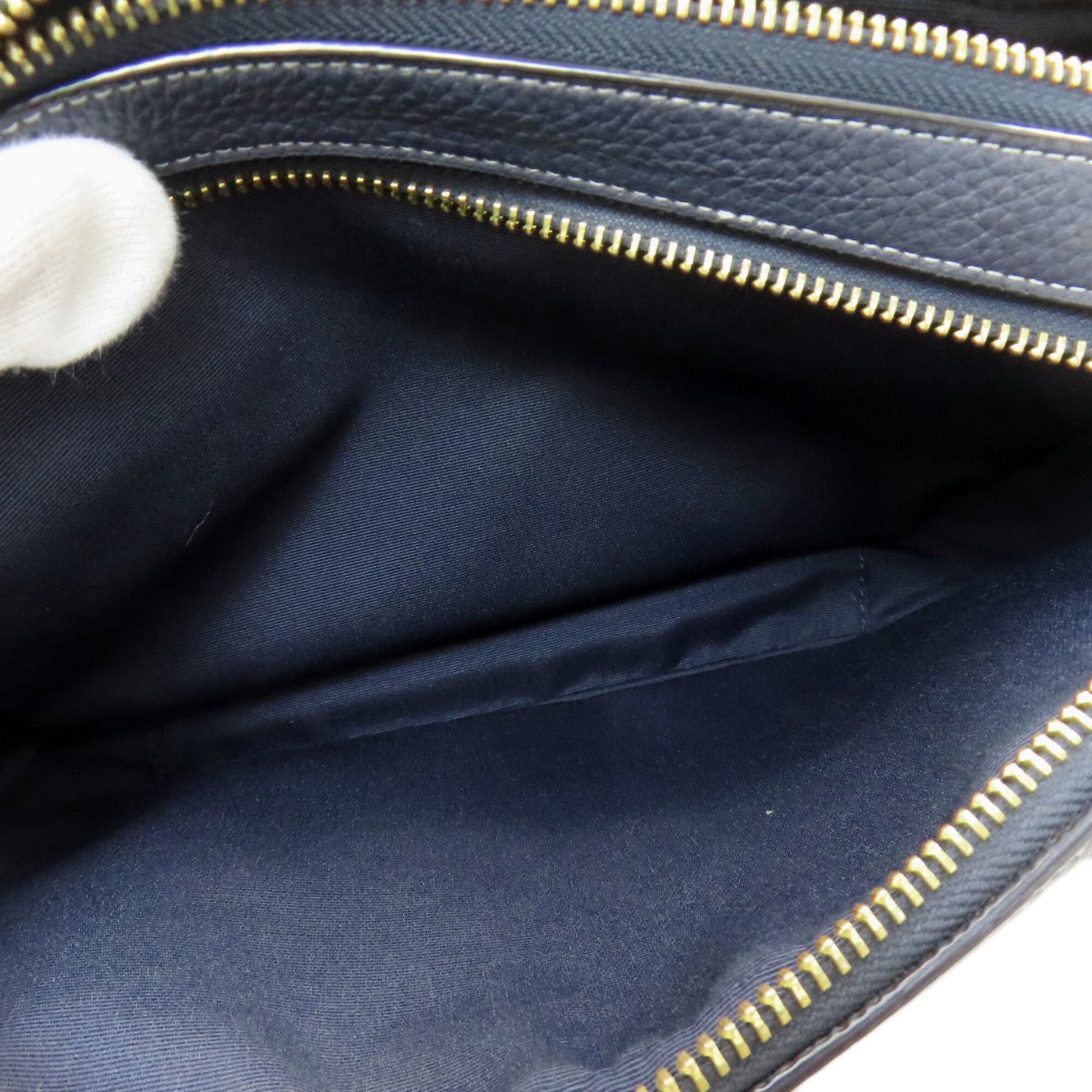 Coach Navy Denim Shoulder Bag (Pre-Owned)