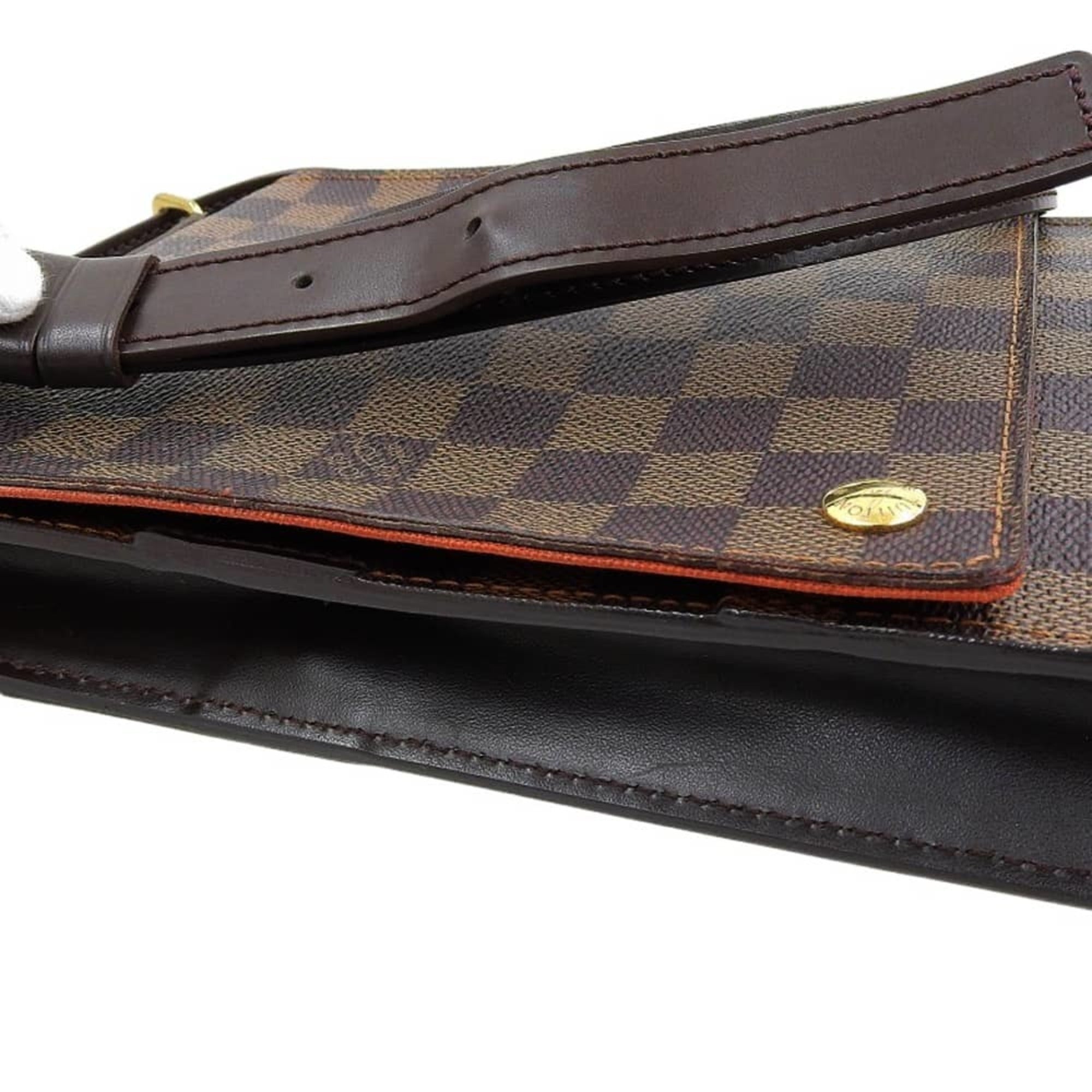 Louis Vuitton Damier Canvas Ebene Pvc Shoulder Bag (Pre-Owned)