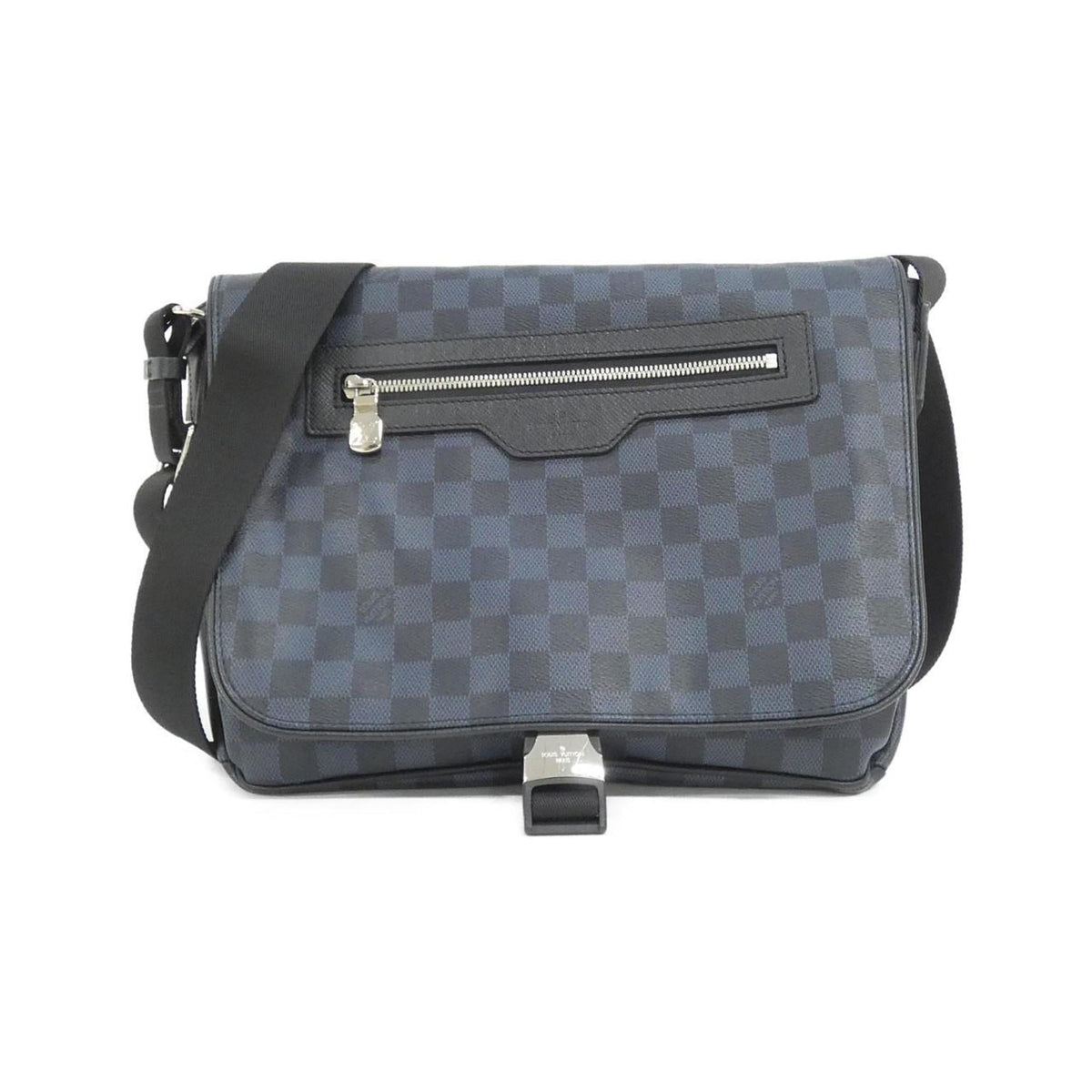 Louis Vuitton Black Cobalt Coated Canvas Shoulder Bag (Pre-Owned)