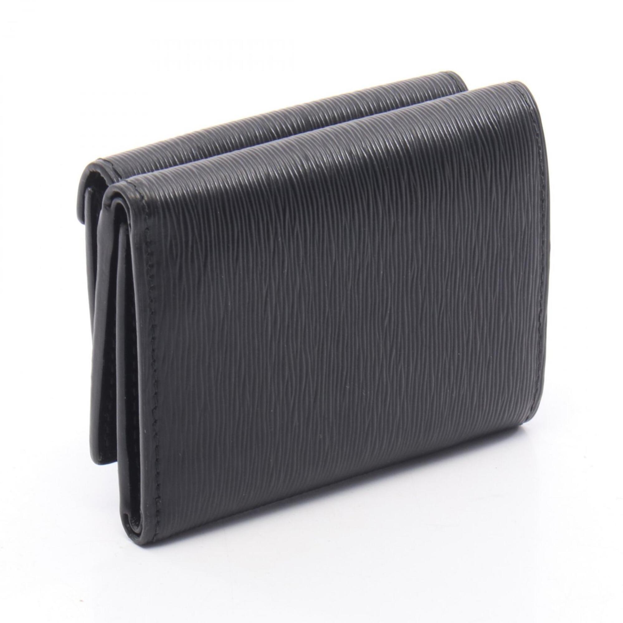 Prada Black Leather Wallet (Tri-Fold) (Pre-Owned)