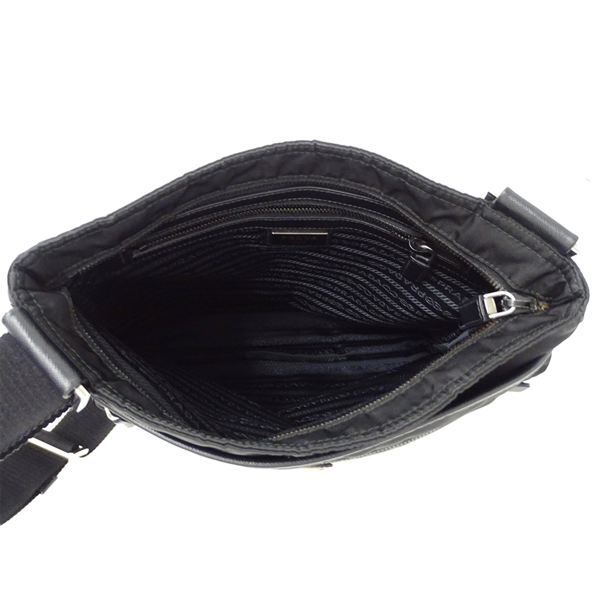 Prada Black Nylon Handbag Shoulder Bag (Pre-Owned)