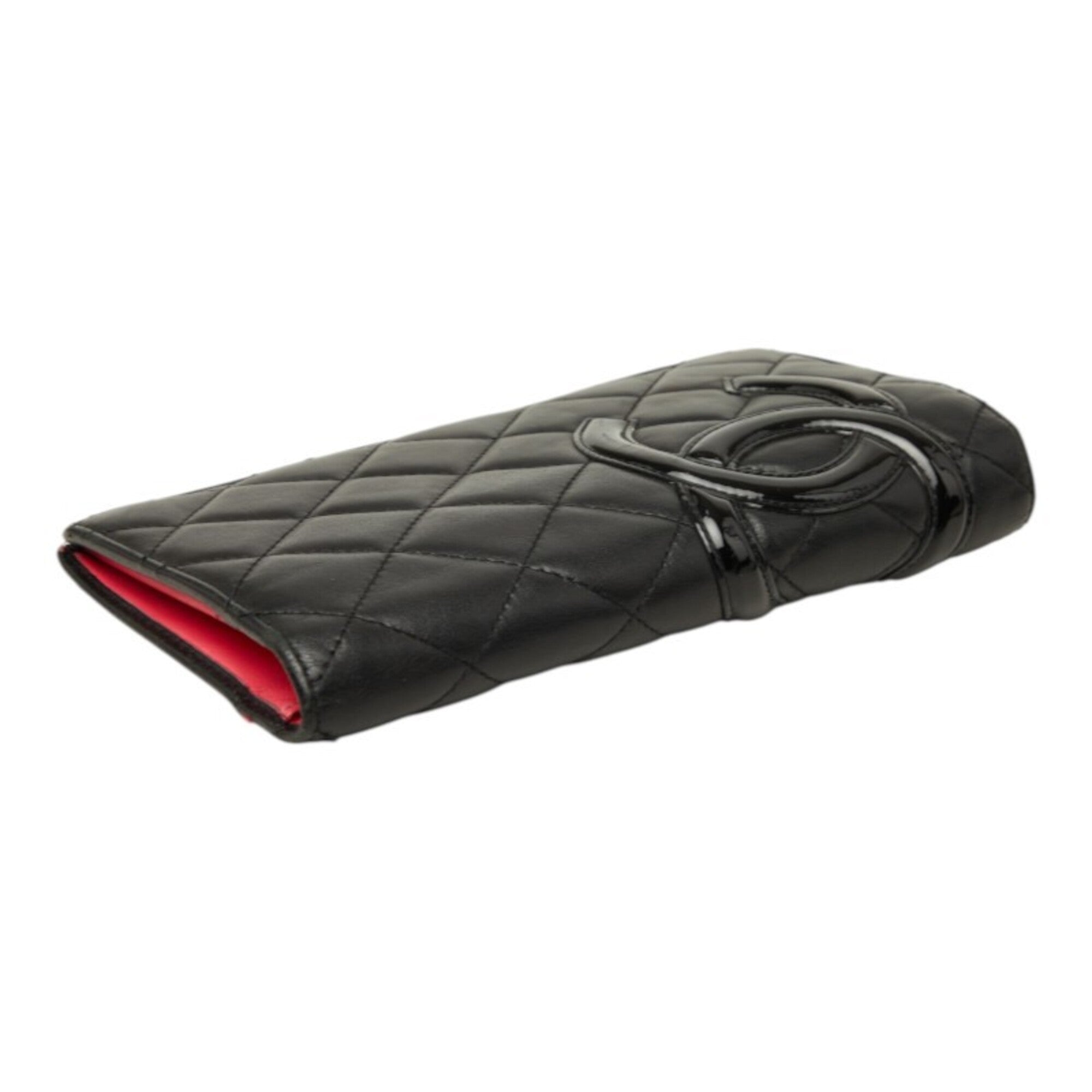 Chanel Black Cambon Ligne Long Wallet (Bi-Fold) (Pre-Owned)