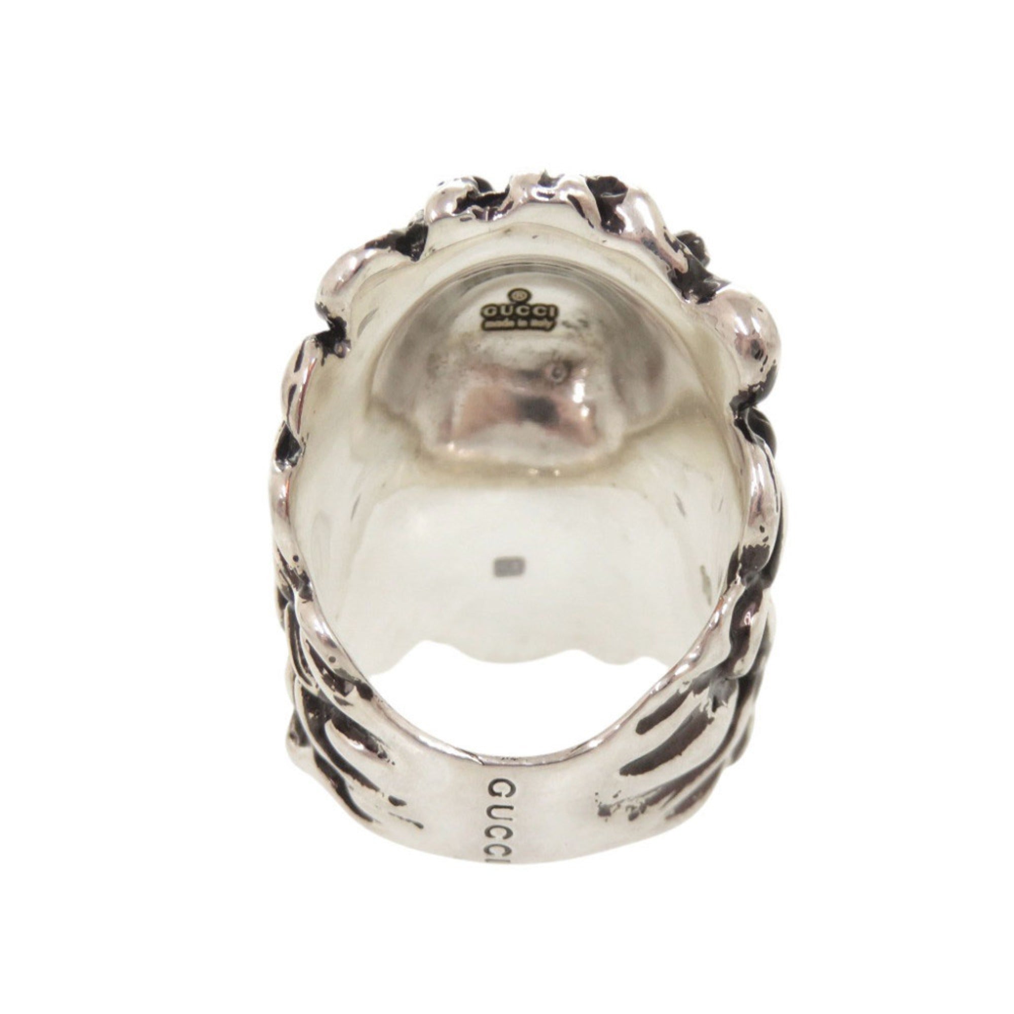 Gucci Silver Metal Band Ring (Pre-Owned)