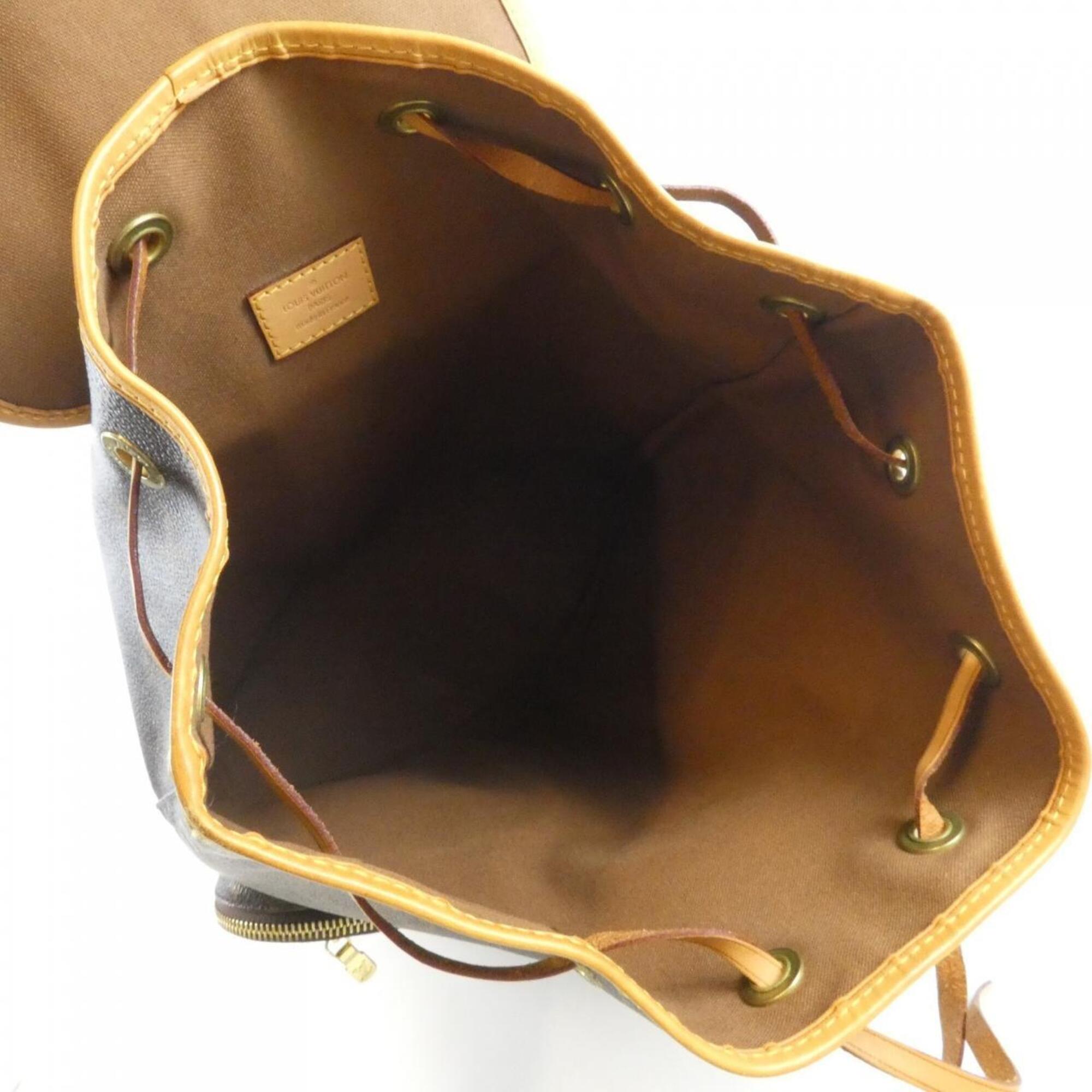 Louis Vuitton Monogram Marron Coated Canvas Backpack (Pre-Owned)