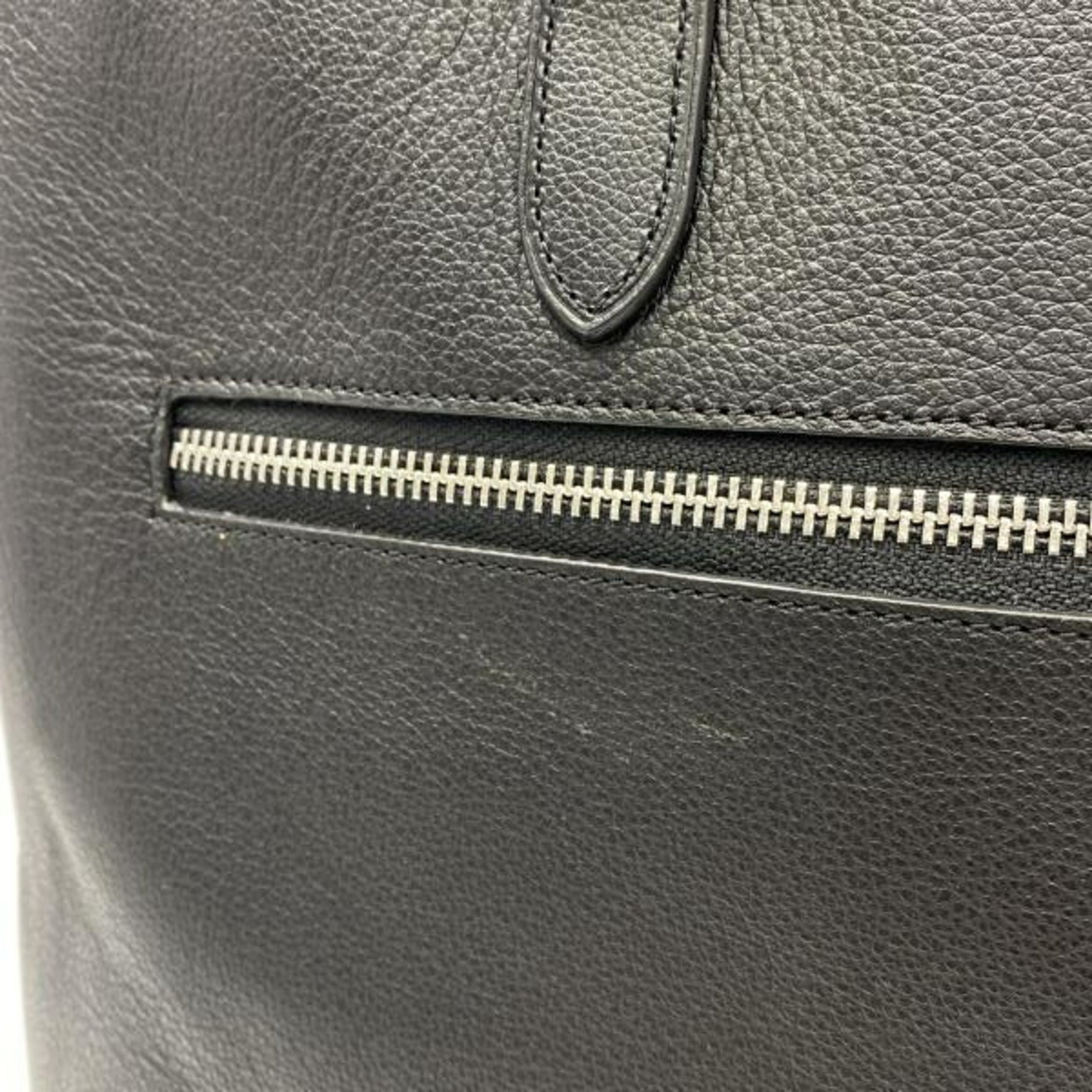 Coach Black Leather Tote Bag (Pre-Owned)