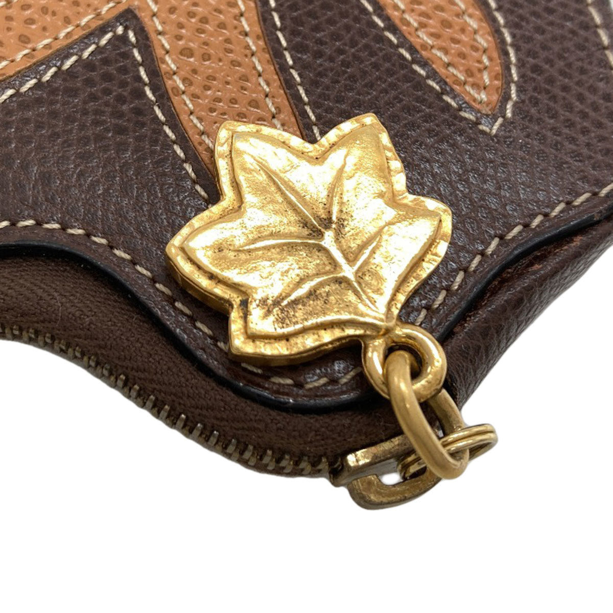 Celine Brown Leather Coin Purse/Coin Case (Pre-Owned)