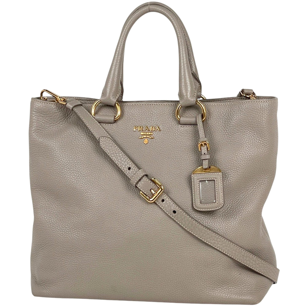 Prada Beige Leather Handbag (Pre-Owned)