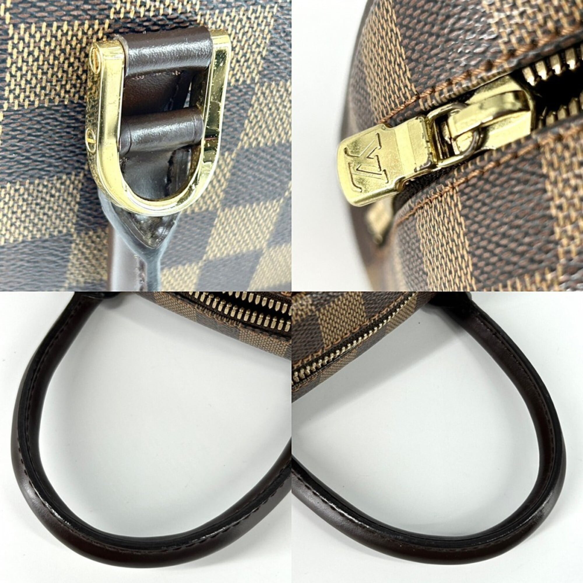 Louis Vuitton Brown Damier Canvas Handbag (Pre-Owned)