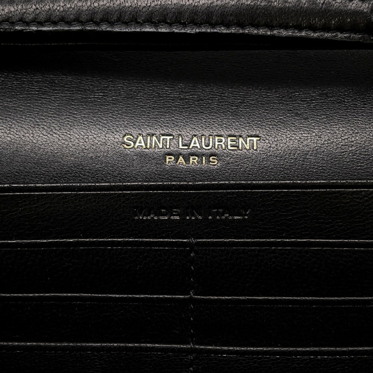 Yves Saint Laurent Black Chain/Shoulder Wallet (Pre-Owned)