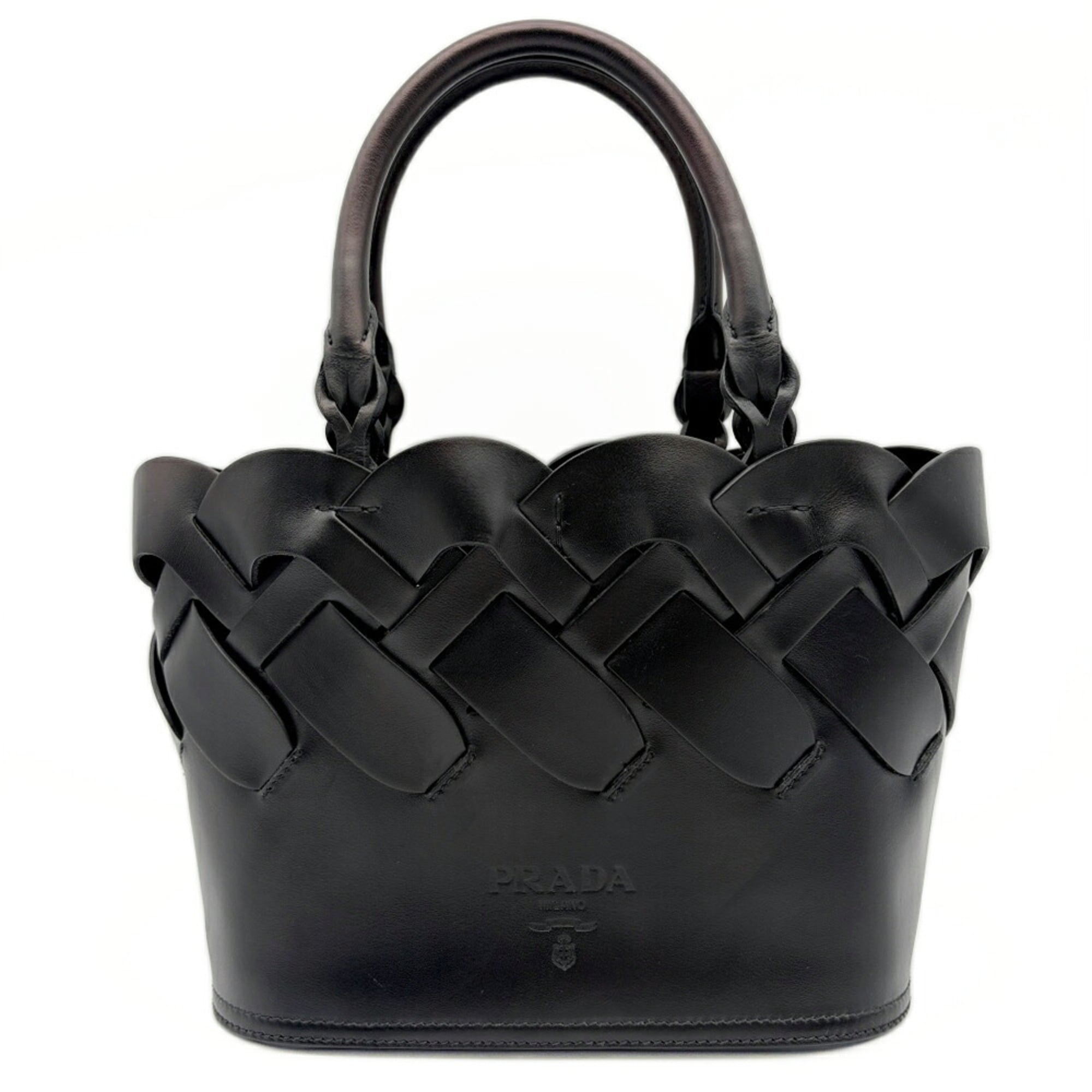 Prada Black Leather Tote Bag (Pre-Owned)