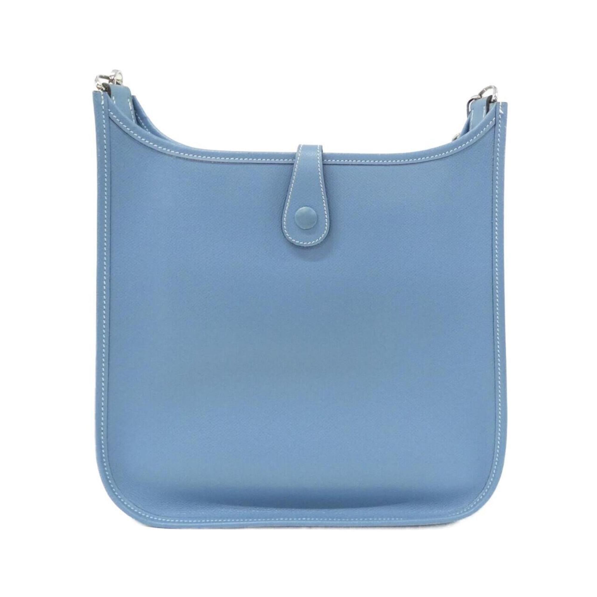 Hermes Blue Jean Epsom Leather Shoulder Bag (Pre-Owned)
