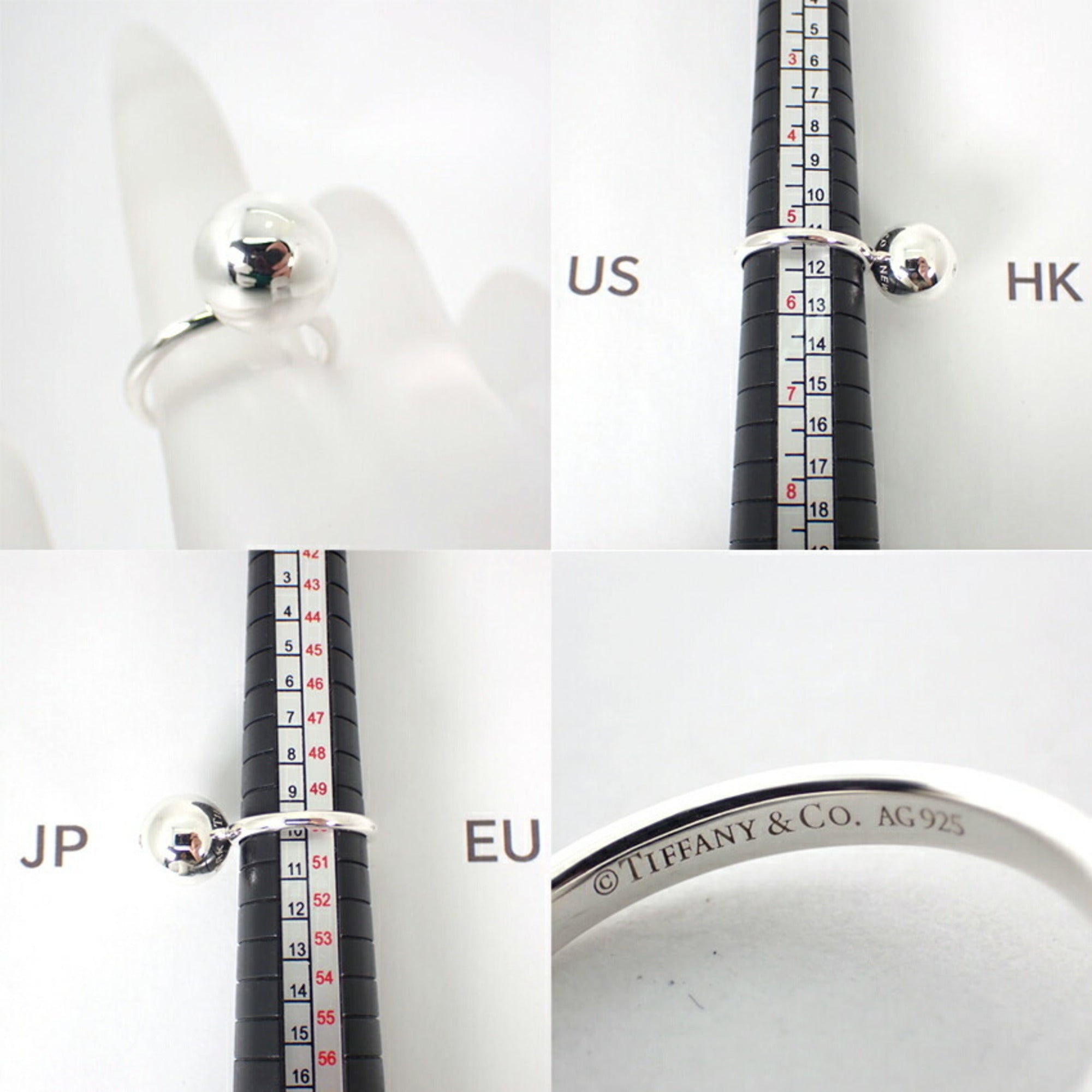 Tiffany Sterling Silver 925 Band Ring (Pre-Owned)