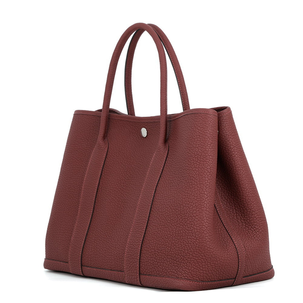 Hermes Rouge H Negonda Leather Handbag Tote Bag (Pre-Owned)