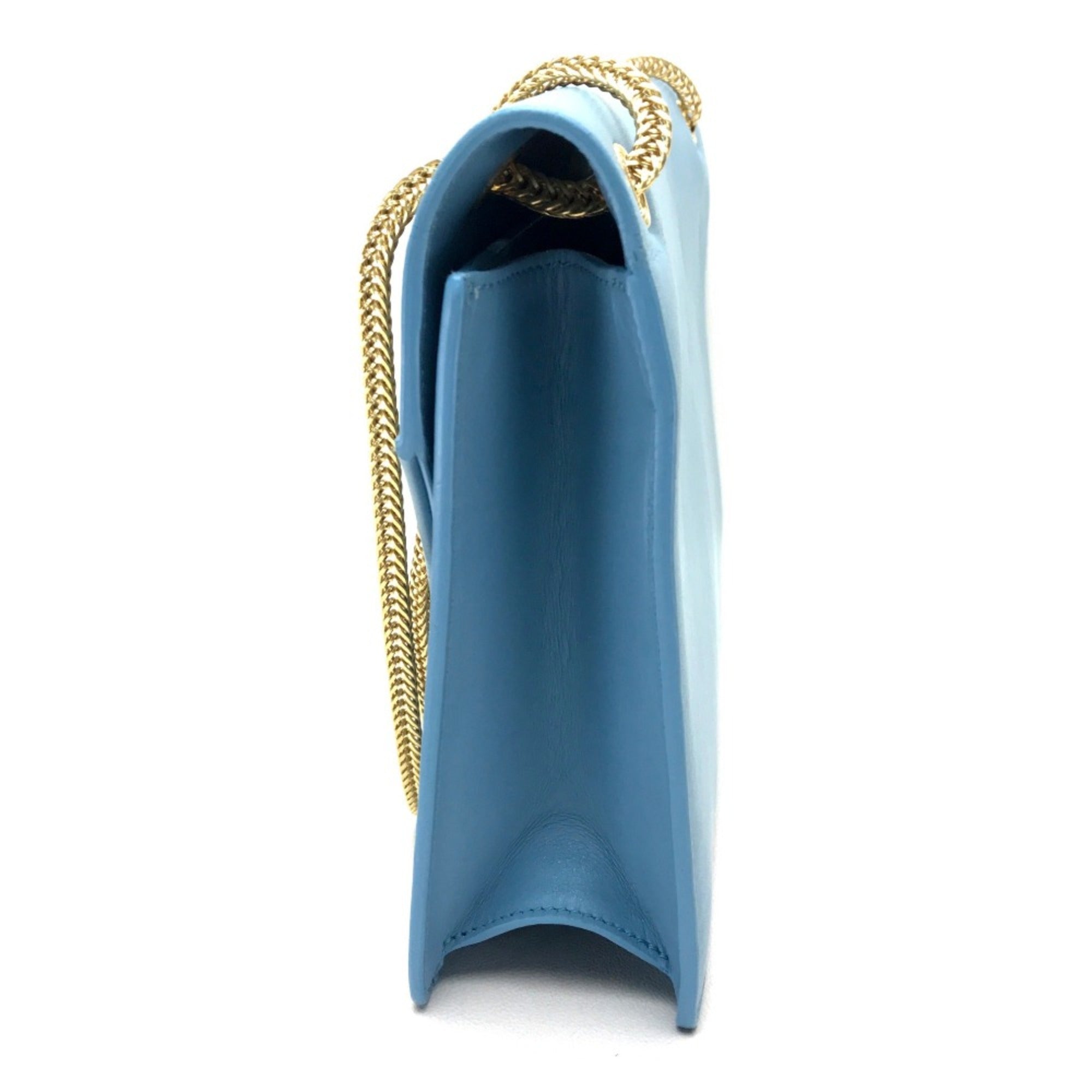 Saint Laurent Blue Leather Shoulder Bag (Pre-Owned)
