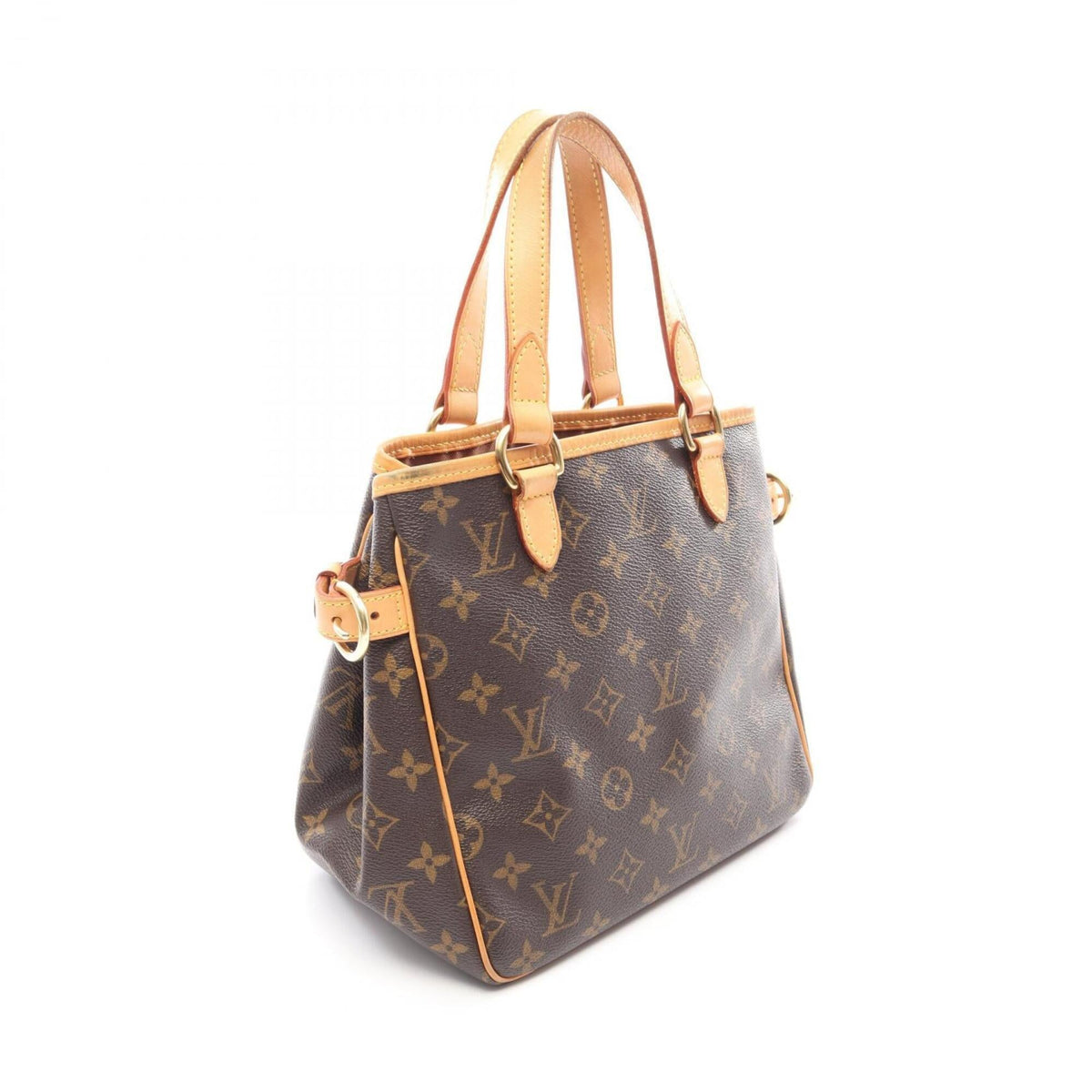 Louis Vuitton Brown Monogram Coated Canvas Leather Handbag (Pre-Owned)