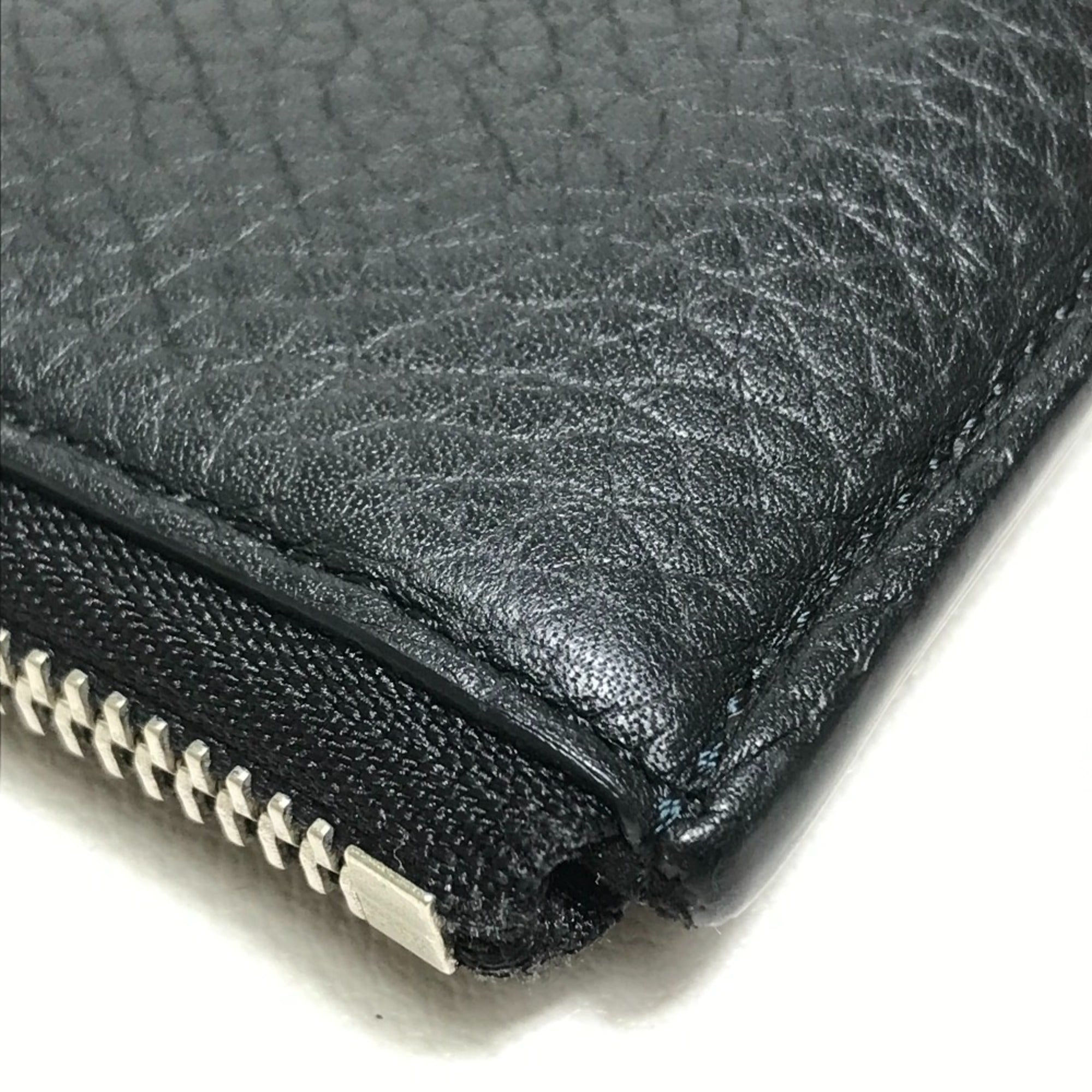 Louis Vuitton Black Noir Leather Clutch Bag Pochette (Pre-Owned)