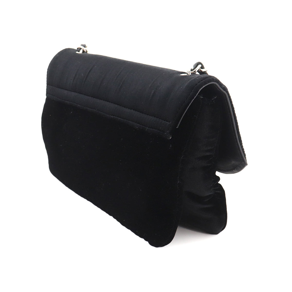 Chanel Black Leather Handbag Shoulder Bag (Pre-Owned)