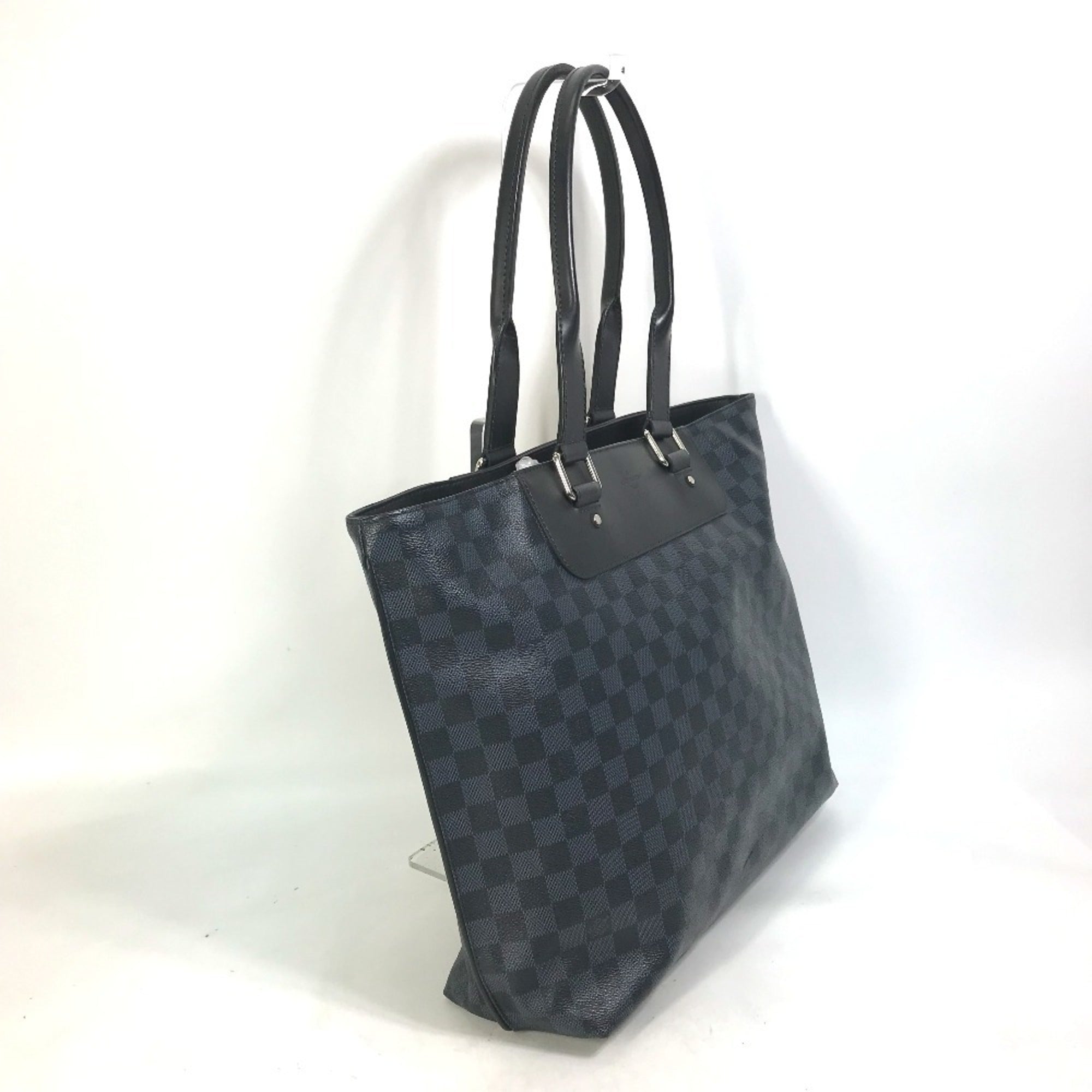 Louis Vuitton Damier Cobalt Black Navy Shoulder Bag Tote Bag (Pre-Owned)