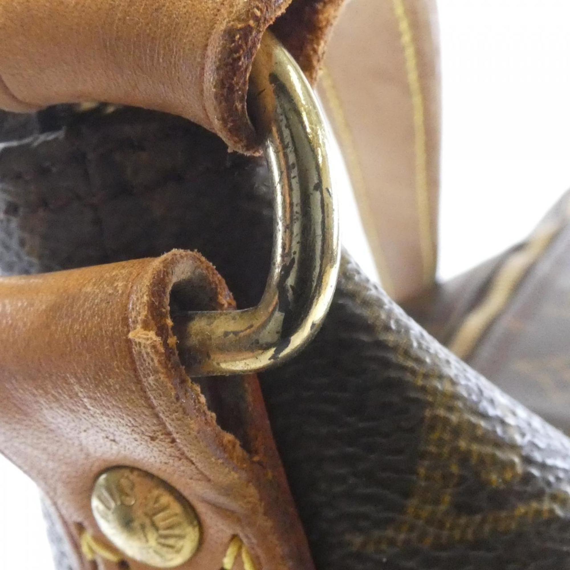 Louis Vuitton Monogram Marron Coated Canvas Shoulder Bag (Pre-Owned)