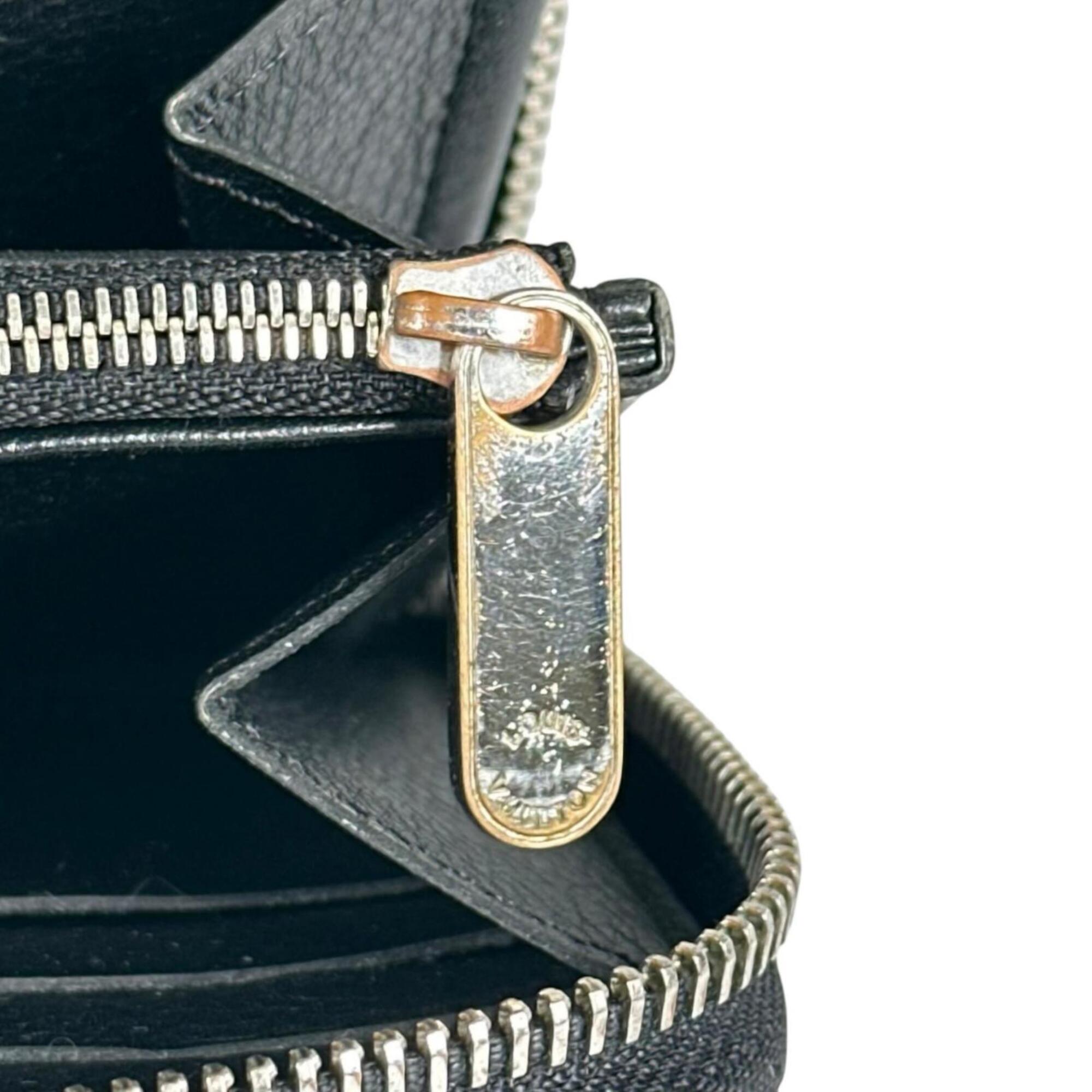 Louis Vuitton Mahina Black Monogram Long Wallet (Bi-Fold) (Pre-Owned)