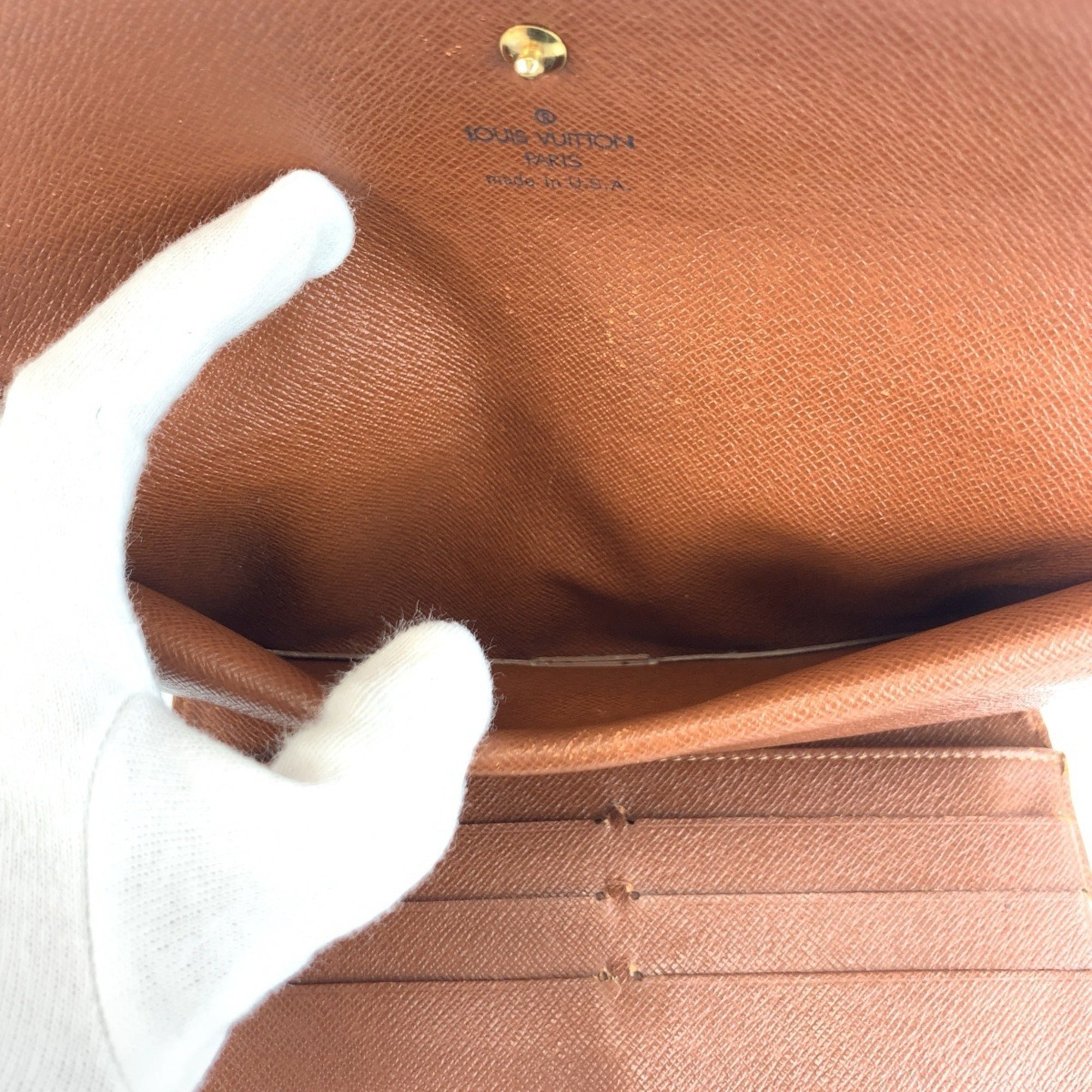 Louis Vuitton Brown Monogram Monogram Long Wallet (Tri-Fold) (Pre-Owned)