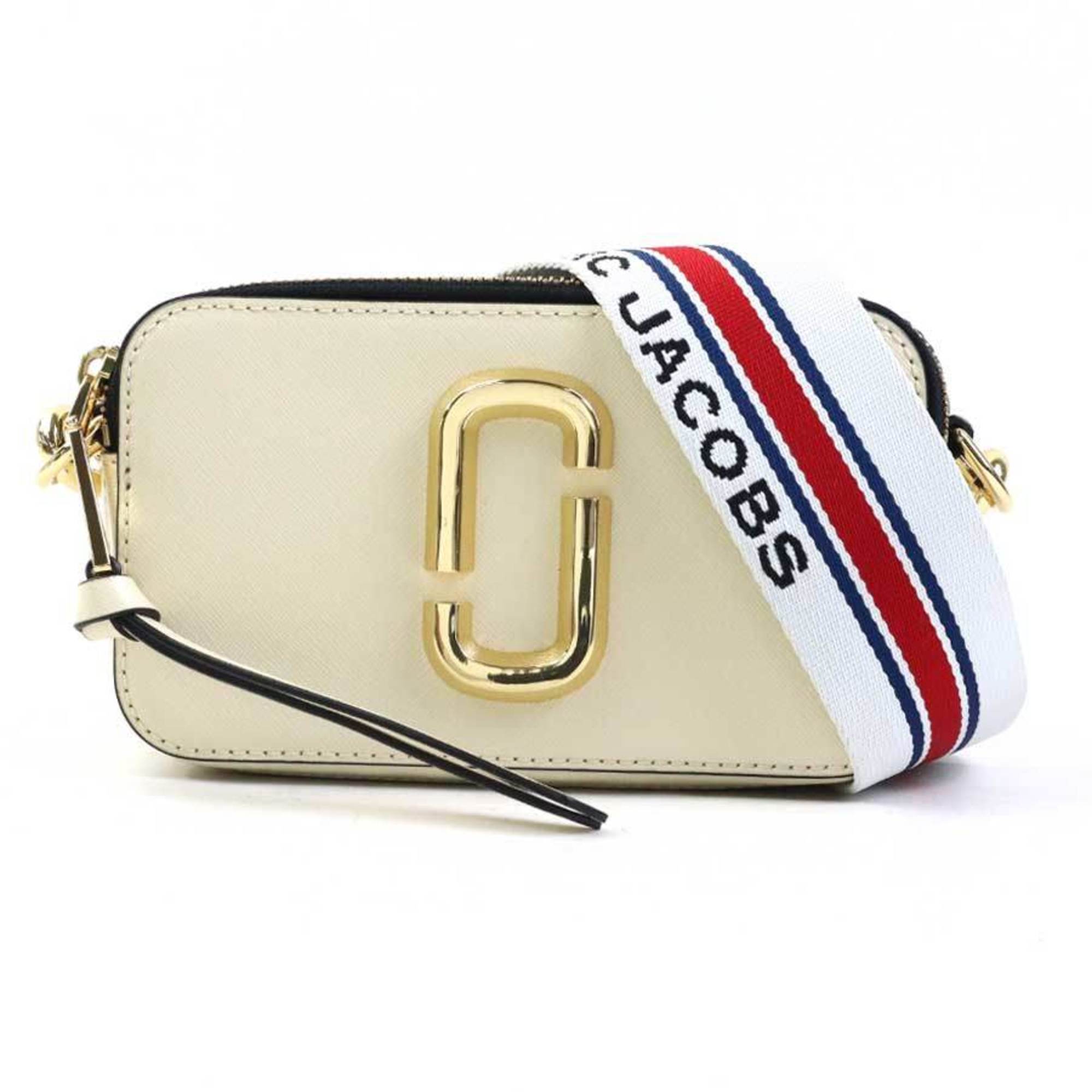 Marc Jacobs Black Ivory Coated Canvas Shoulder Bag (Pre-Owned)