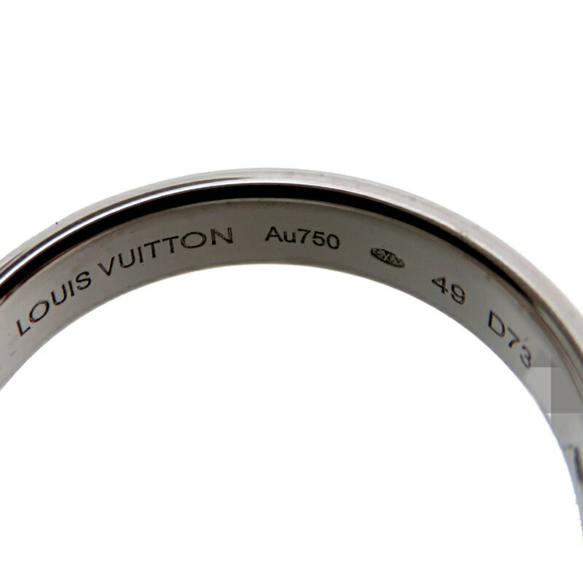 Louis Vuitton White Gold (18K) Band Ring (Pre-Owned)