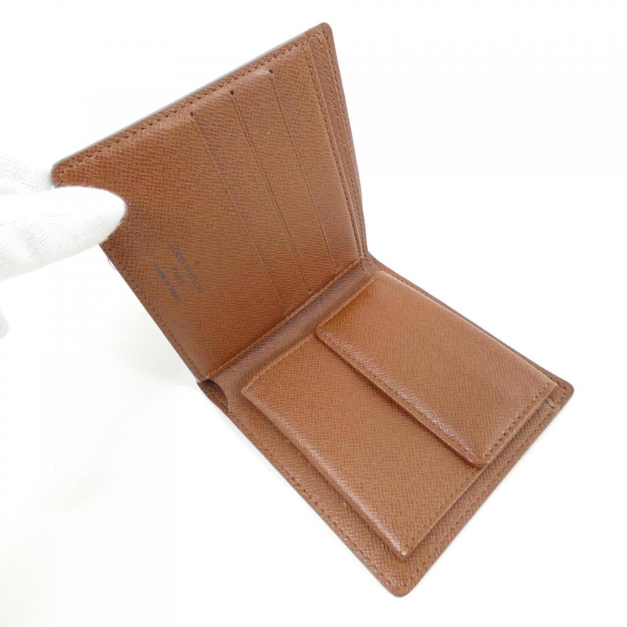 Louis Vuitton Brown Coated Canvas Wallet (Bi-Fold) (Pre-Owned)