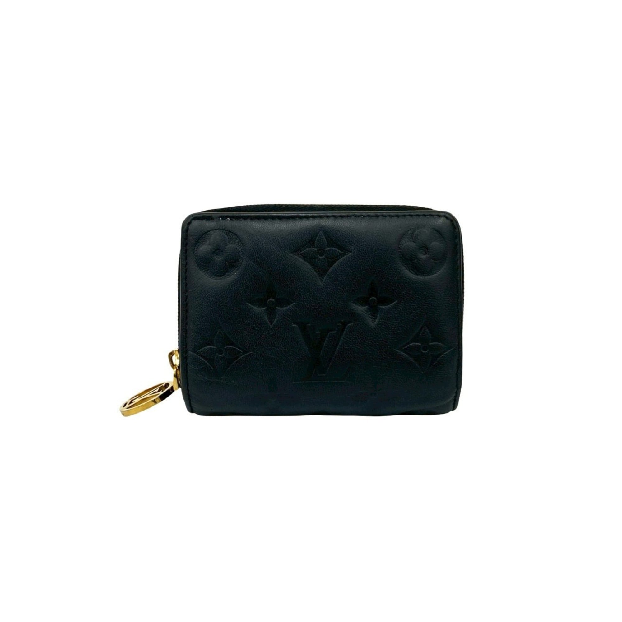 Louis Vuitton Black Leather Wallet (Bi-Fold) (Pre-Owned)