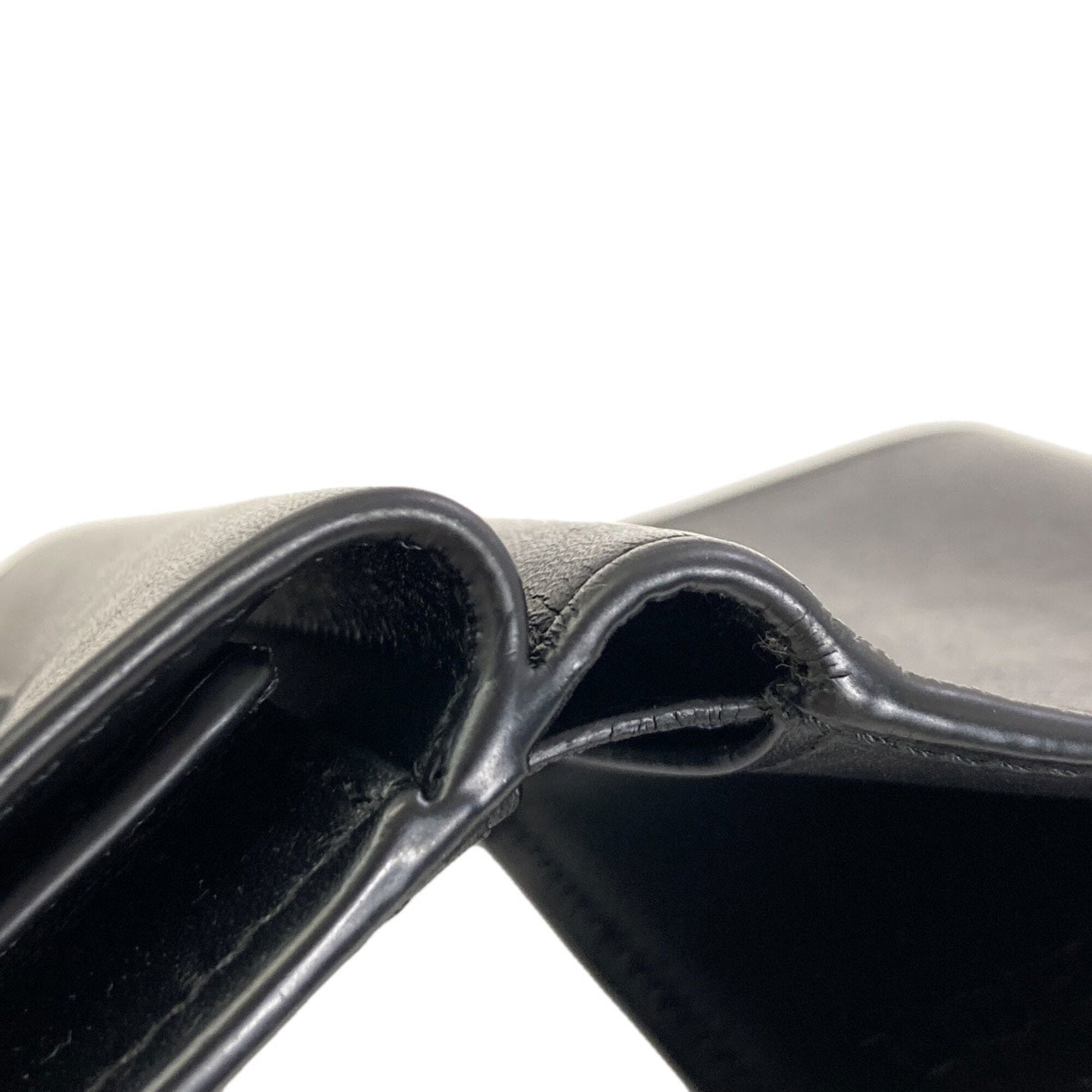 Loewe Black Leather Wallet (Tri-Fold) (Pre-Owned)