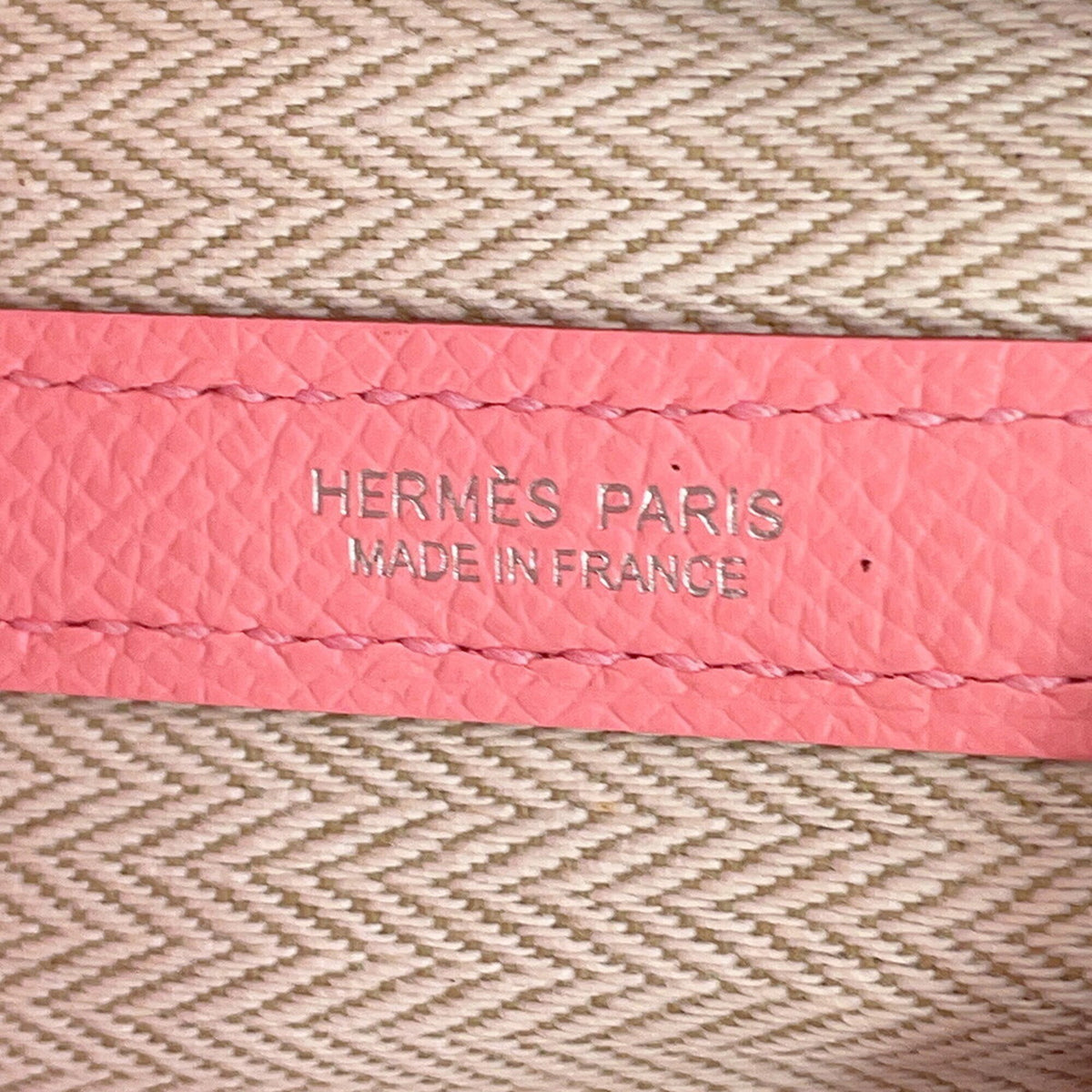 Hermes Garden Rose Confetti Epsom Leather Handbag Tote Bag (Pre-Owned)