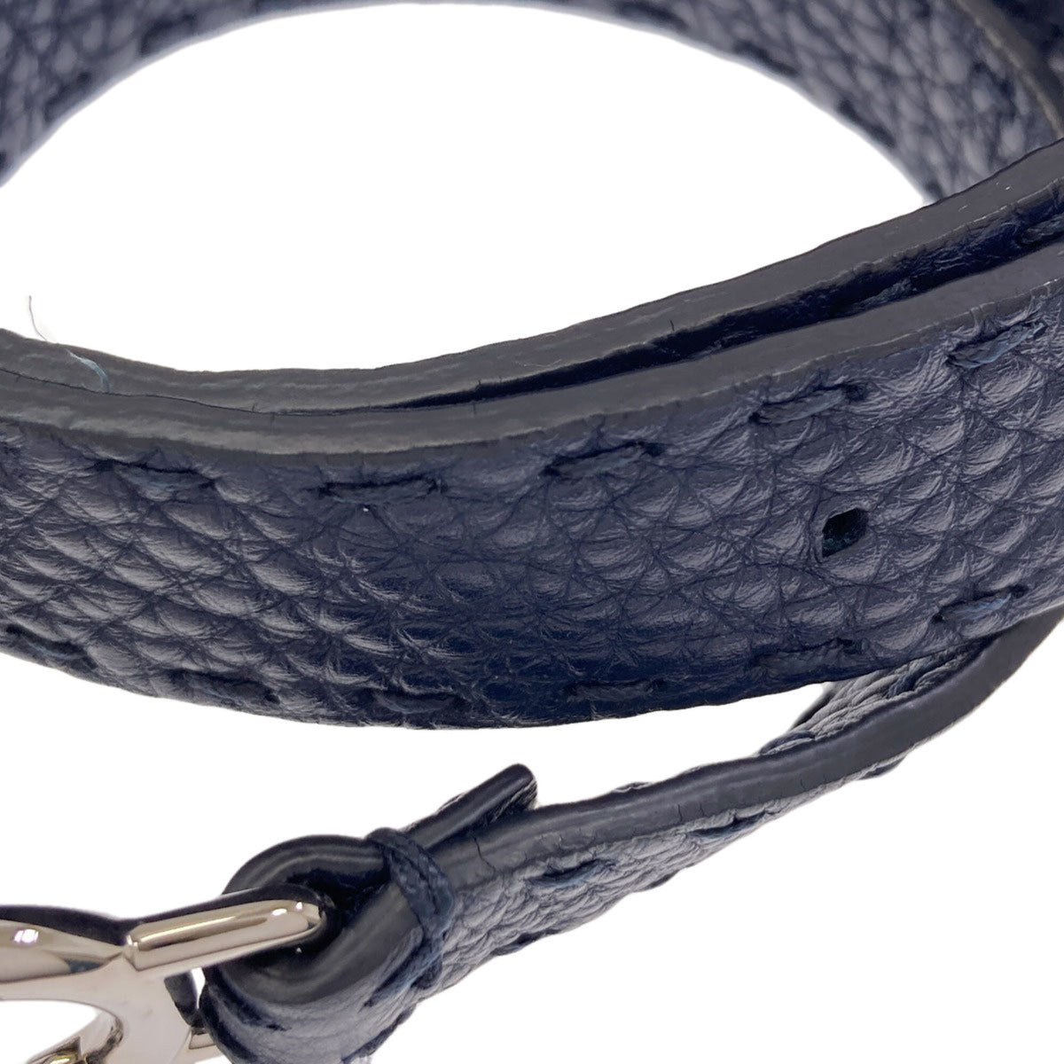 Fendi Navy Leather Handbag (Pre-Owned)
