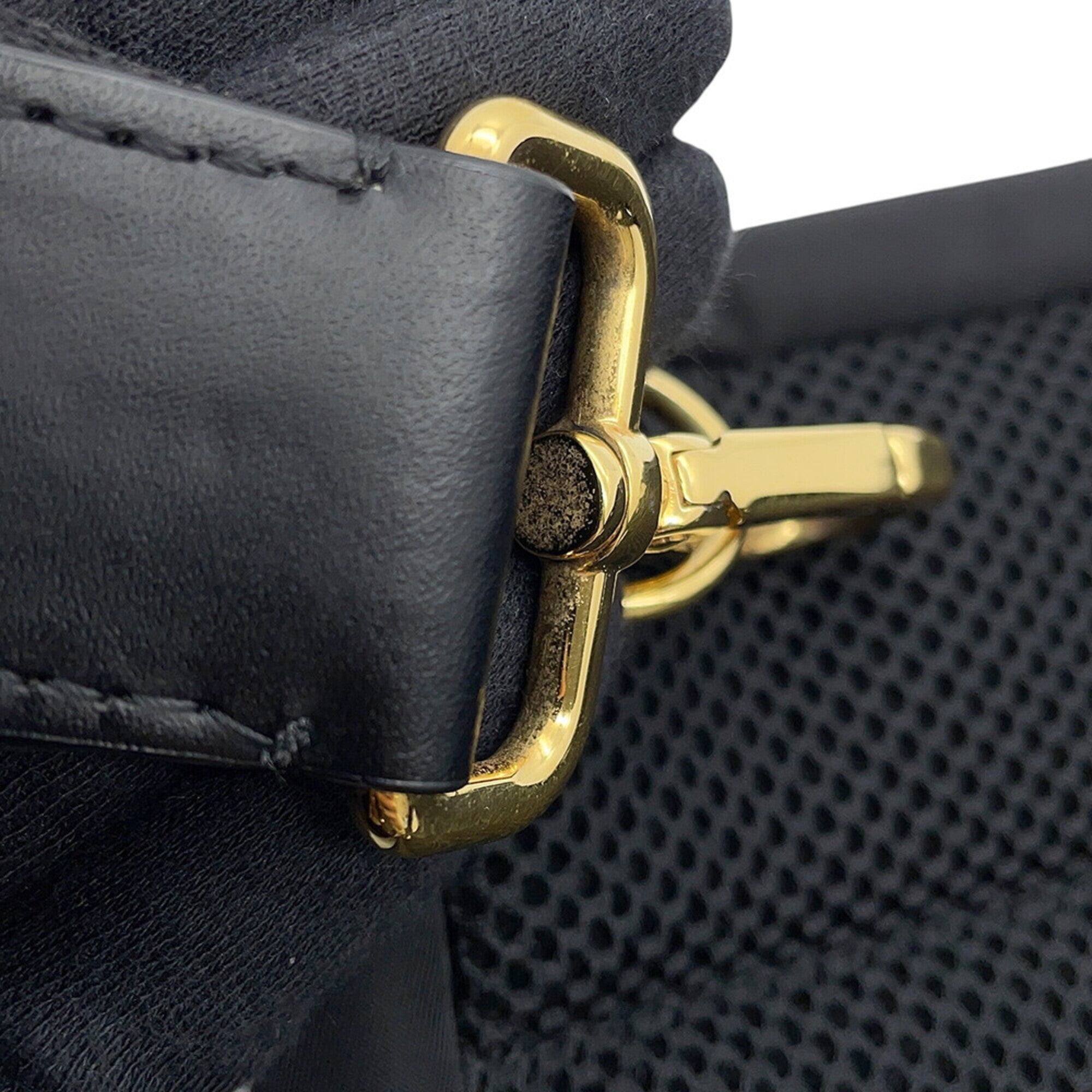 Fendi Black Nylon Leather Handbag Sling Bag (Pre-Owned)