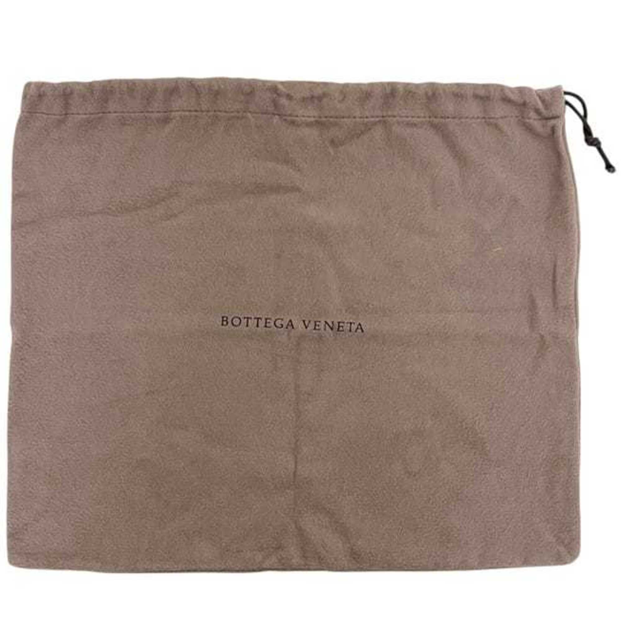 Bottega Veneta Black Green Khaki Leather Clutch Bag (Pre-Owned)