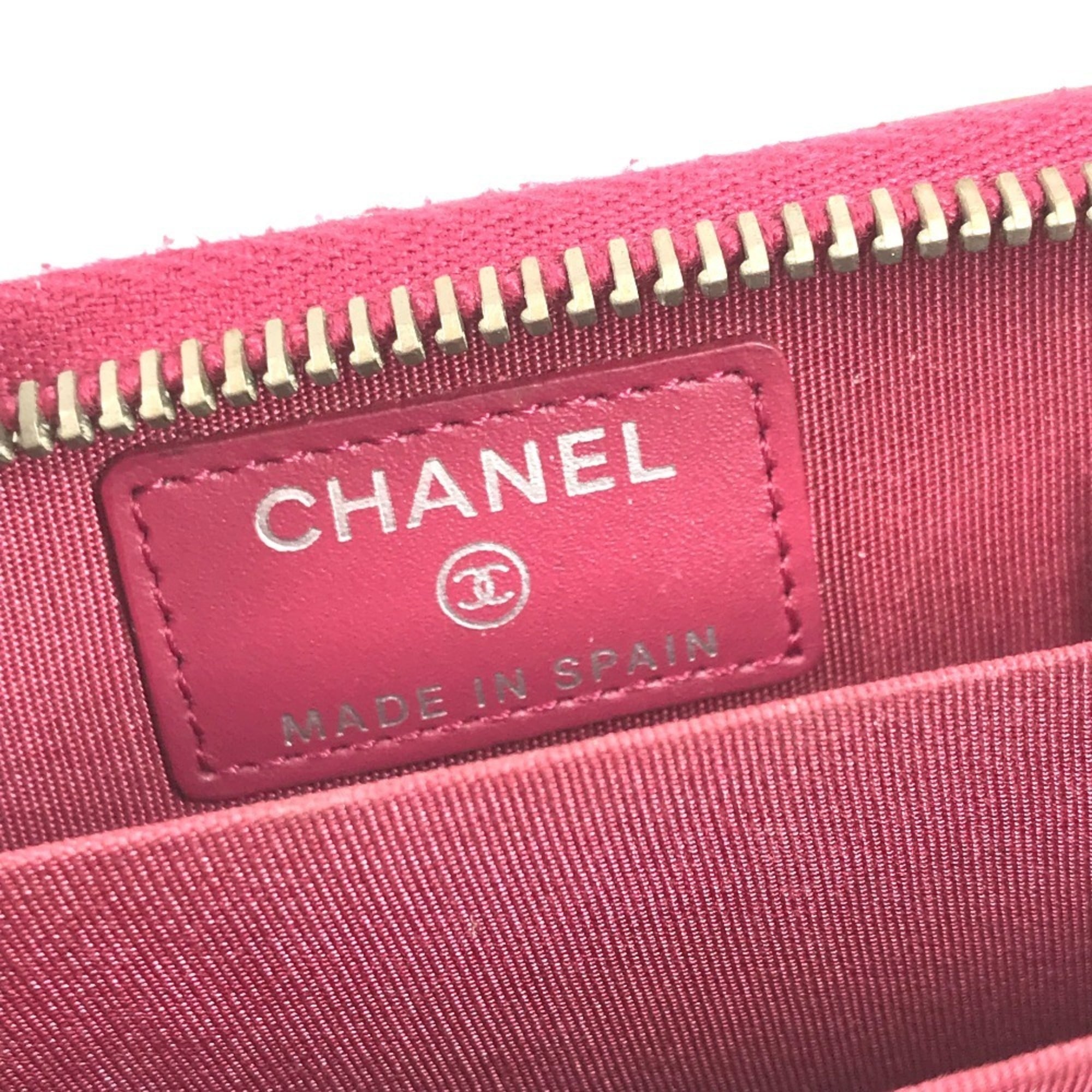 Chanel Pink Quilting Coin Purse/Coin Case (Pre-Owned)