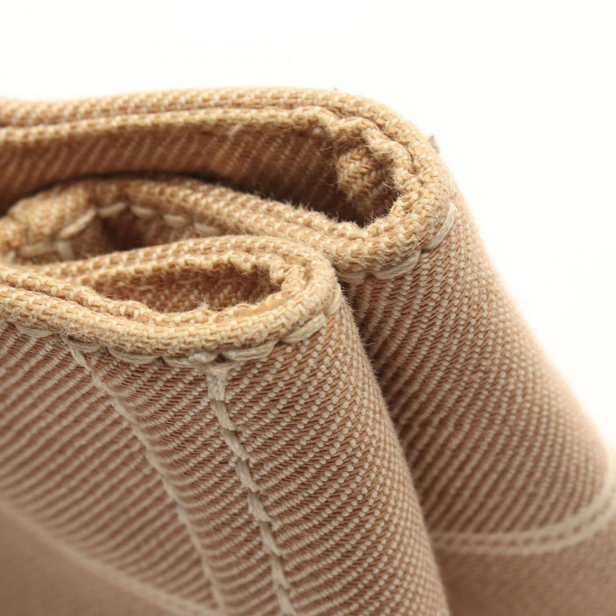 Miu Miu Beige Ivory Canvas Handbag Tote Bag (Pre-Owned)