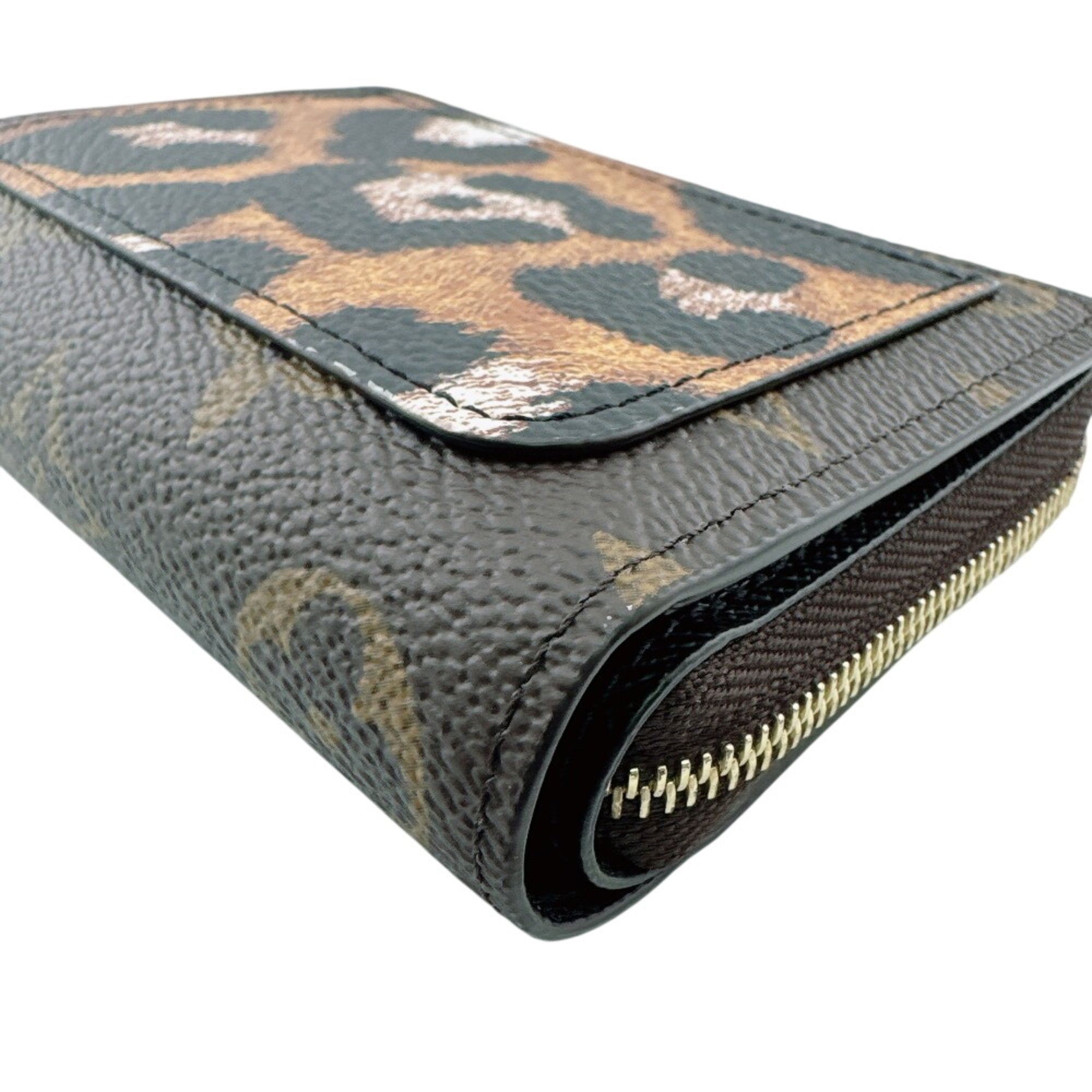 Louis Vuitton Brown Leopard Monogram Monogram Wallet (Tri-Fold) (Pre-Owned)