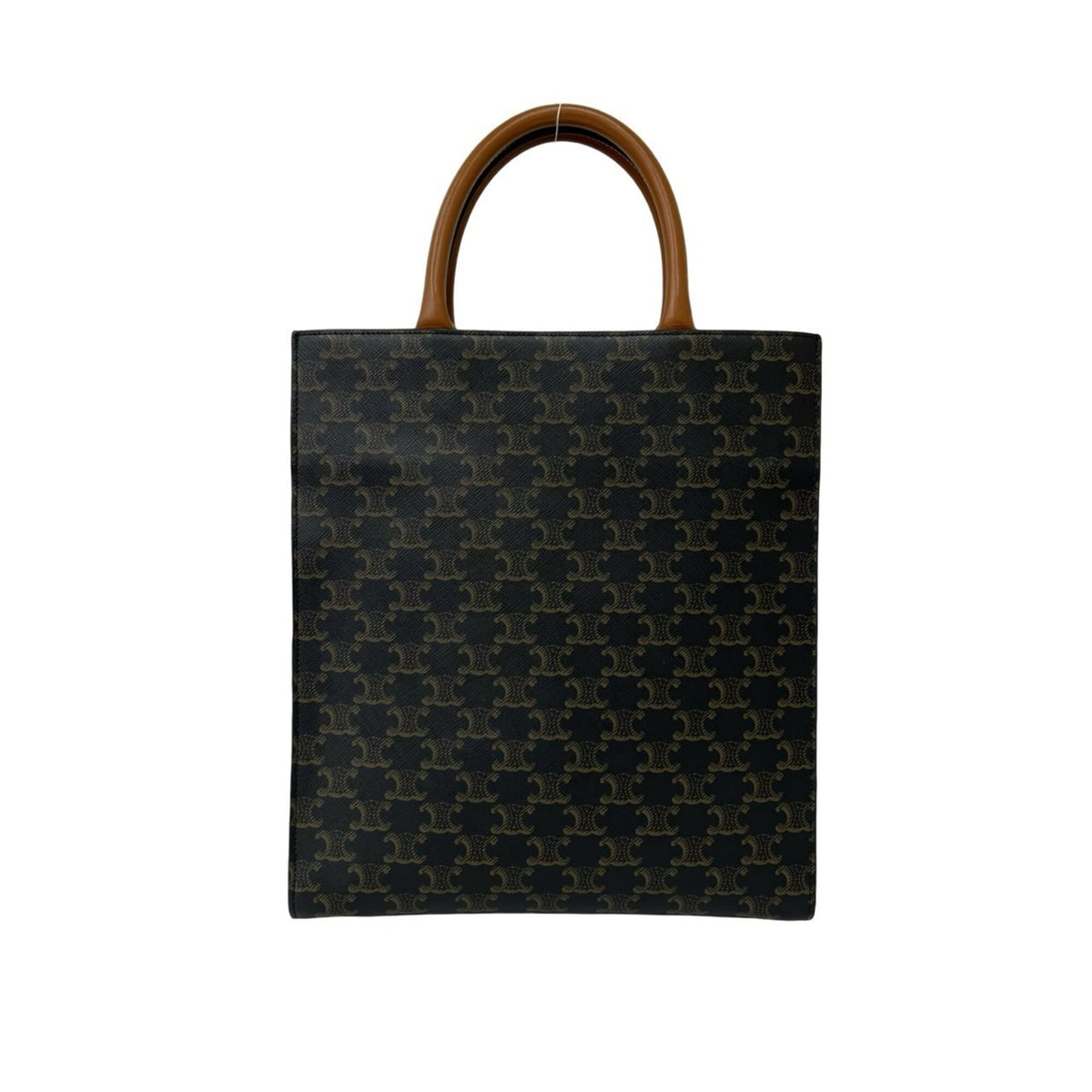 Celine Brown Pvc Leather Handbag Shoulder Bag Tote Bag (Pre-Owned)