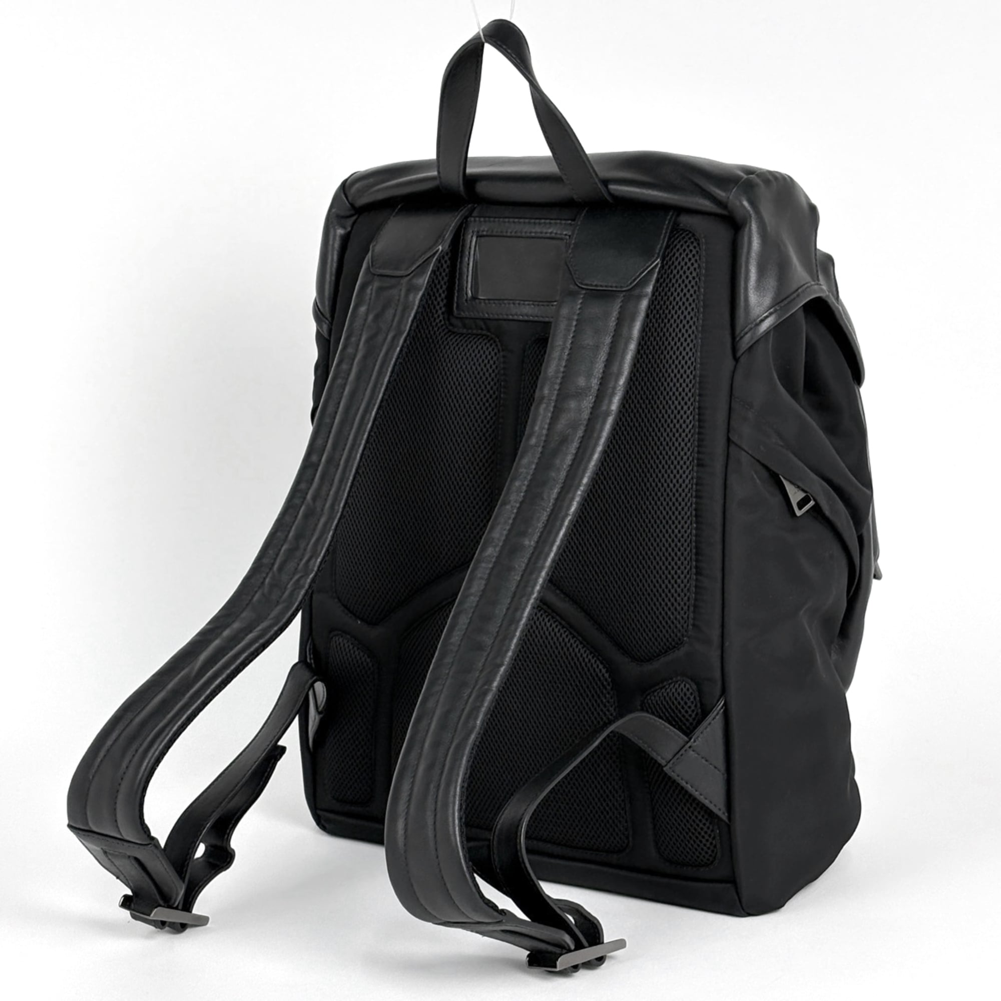 Prada Black Tessuto Leather Backpack (Pre-Owned)