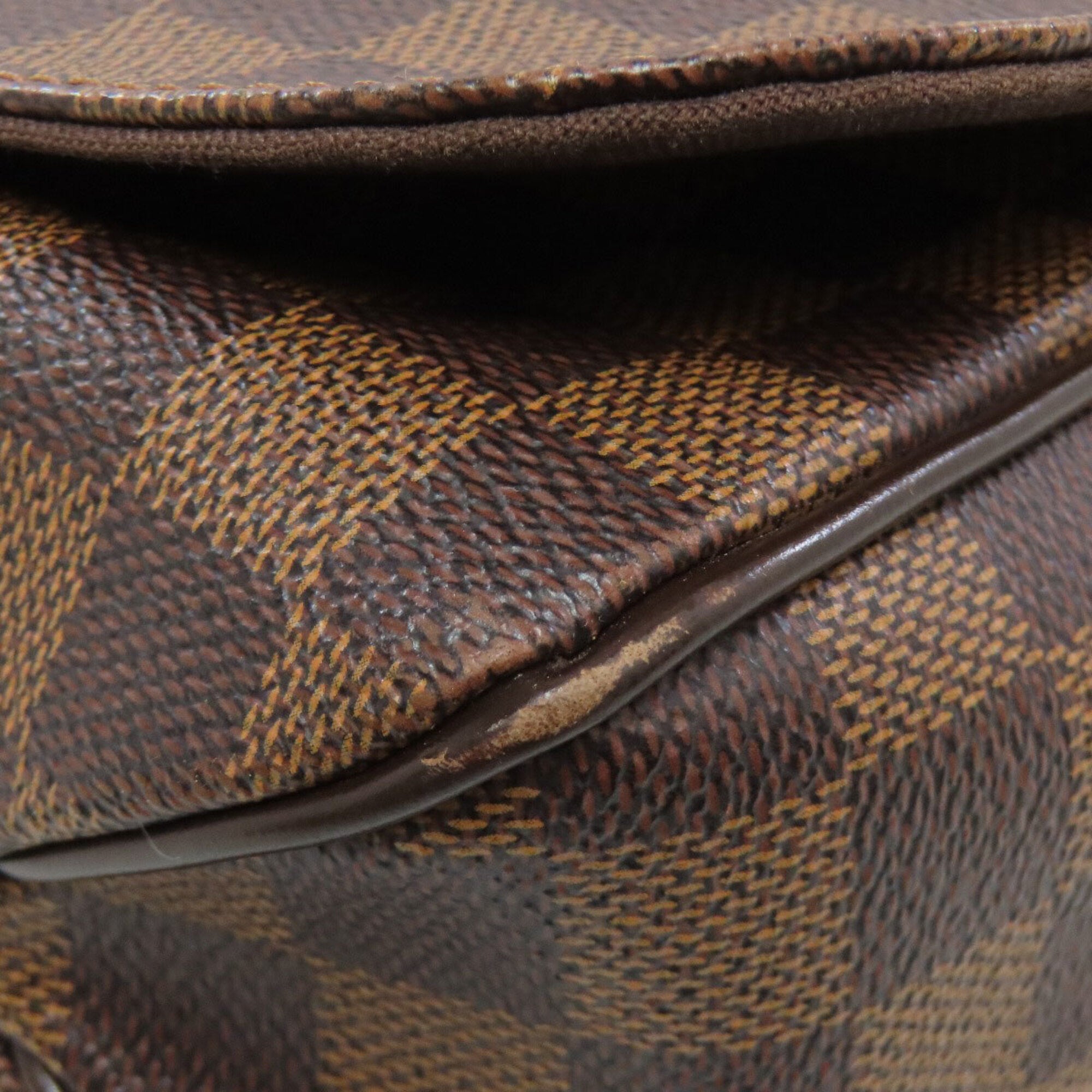 Louis Vuitton Brown Damier Canvas Ebene Damier Canvas Shoulder Bag (Pre-Owned)