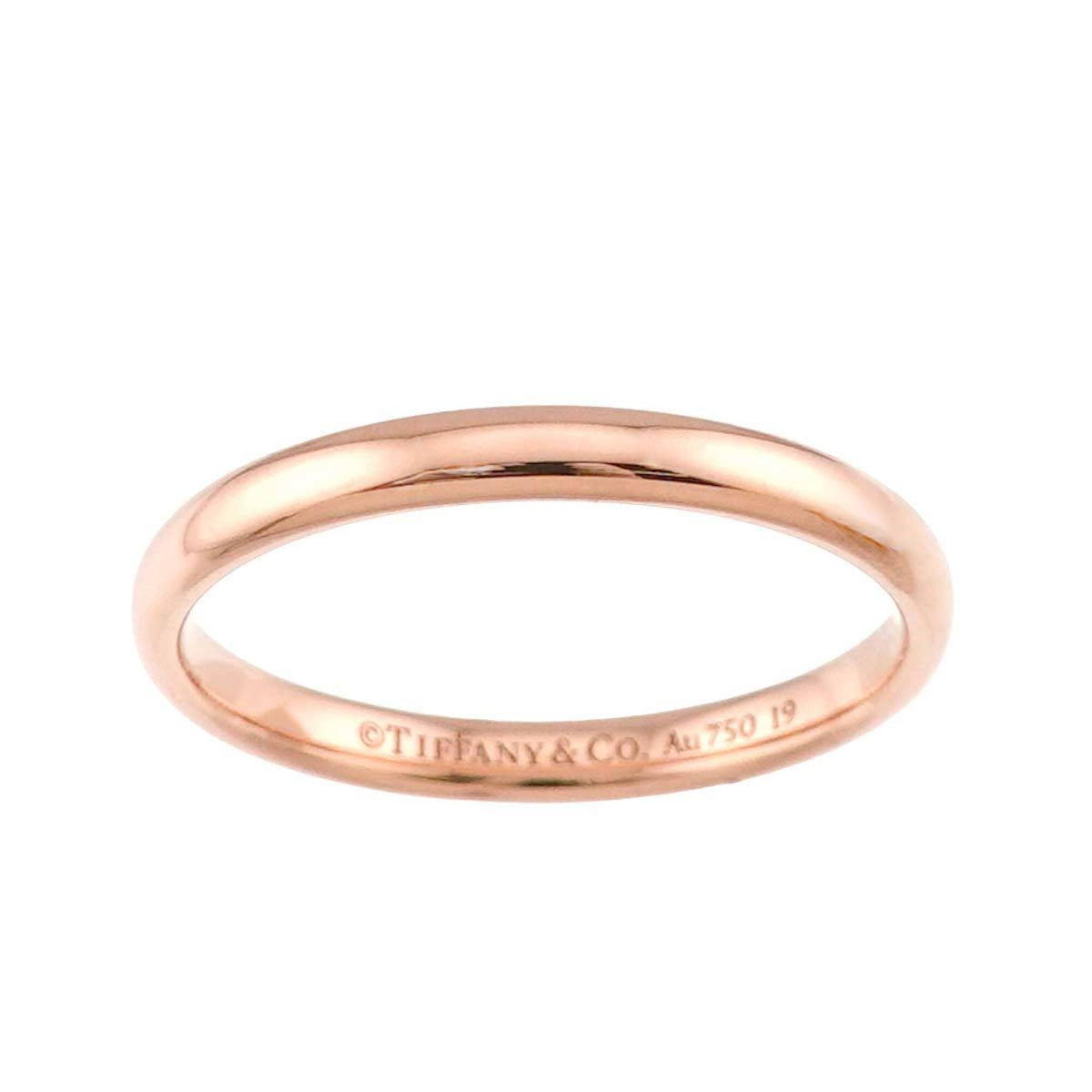 Tiffany Pink Gold (18K) Band Ring (Pre-Owned)