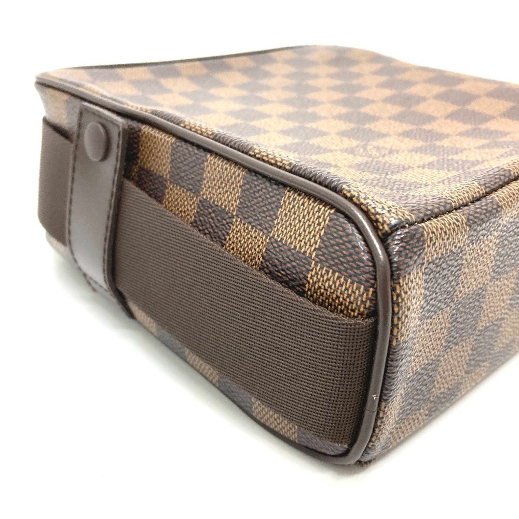 Louis Vuitton Damier Brown Ebene Damier Canvas Pochette Shoulder Bag (Pre-Owned)