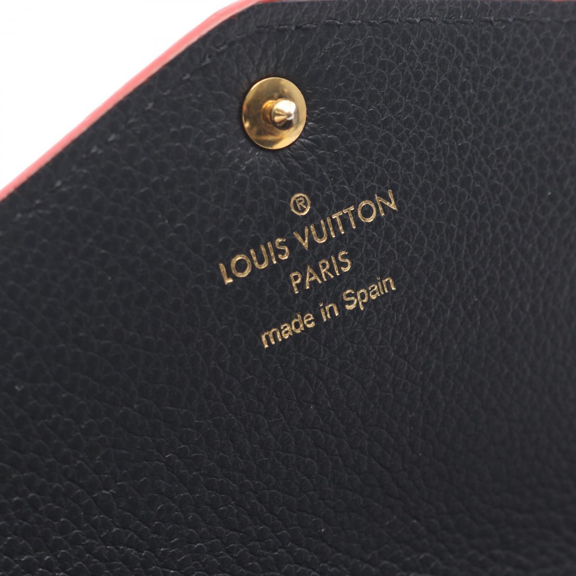 Louis Vuitton Marine Rouge Navy Monogram Empreinte Leather Long Wallet (Bi-Fold) (Pre-Owned)