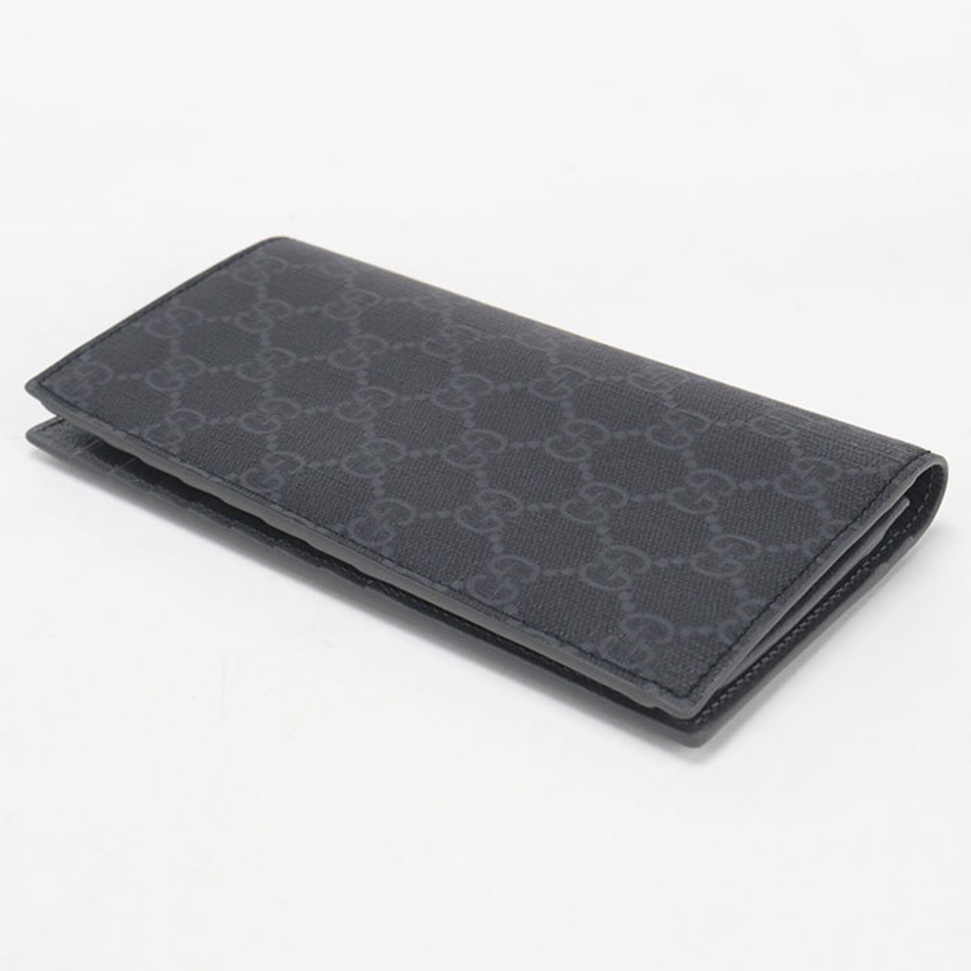 Gucci Black Pvc Long Wallet (Bi-Fold) (Pre-Owned)