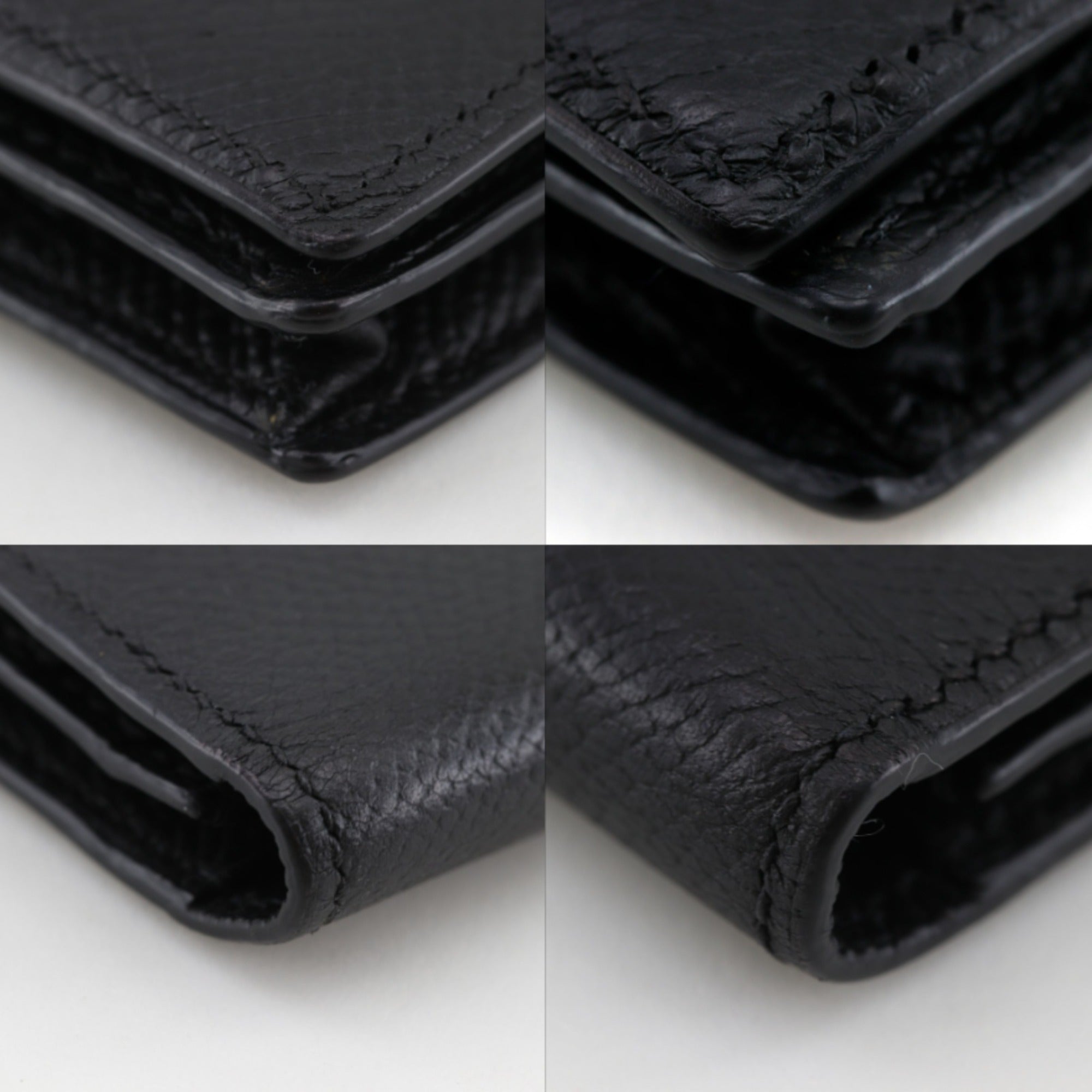 Hermes Black Epsom Leather Long Wallet (Bi-Fold) (Pre-Owned)