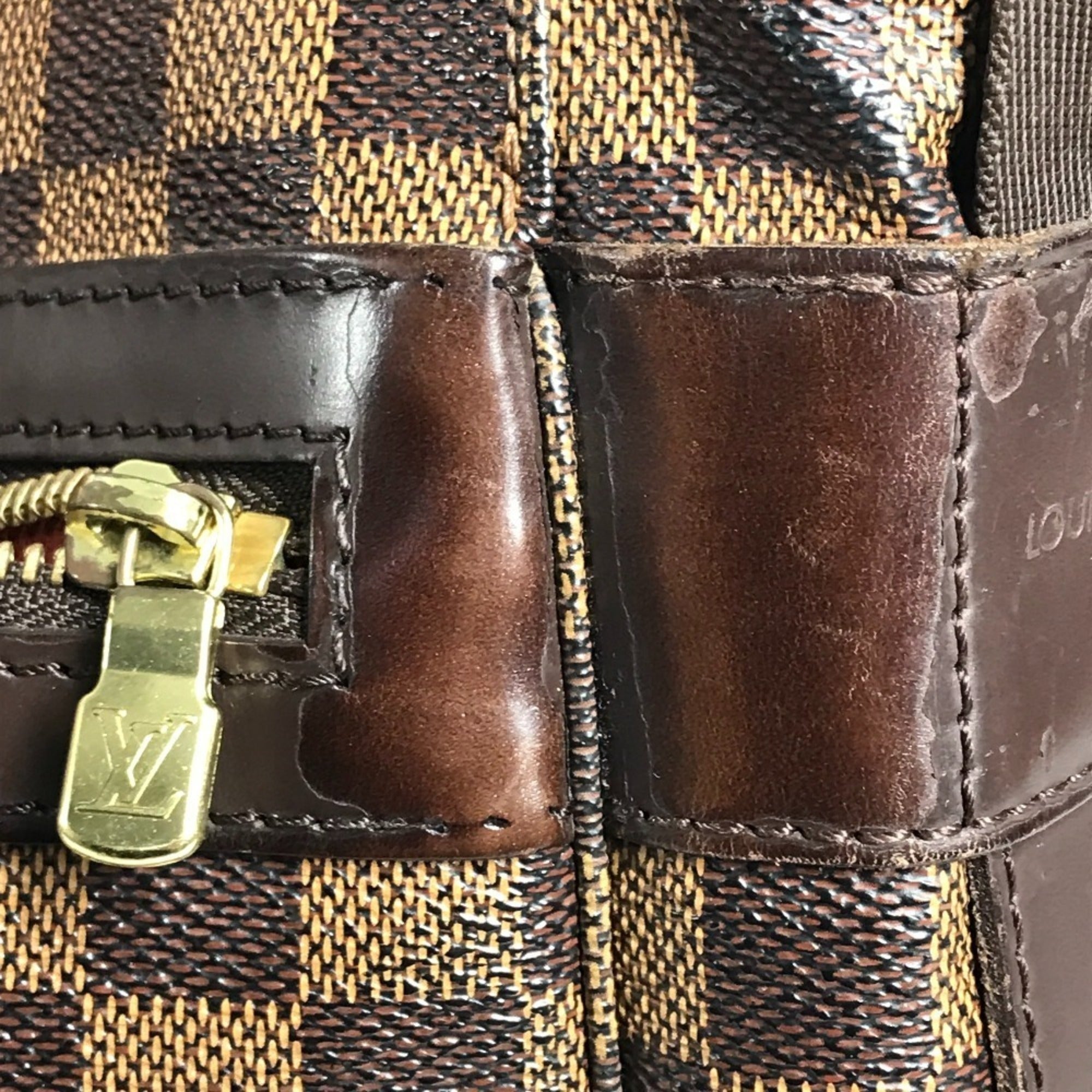 Louis Vuitton Brown Ebene Damier Canvas Handbag Shoulder Bag (Pre-Owned)