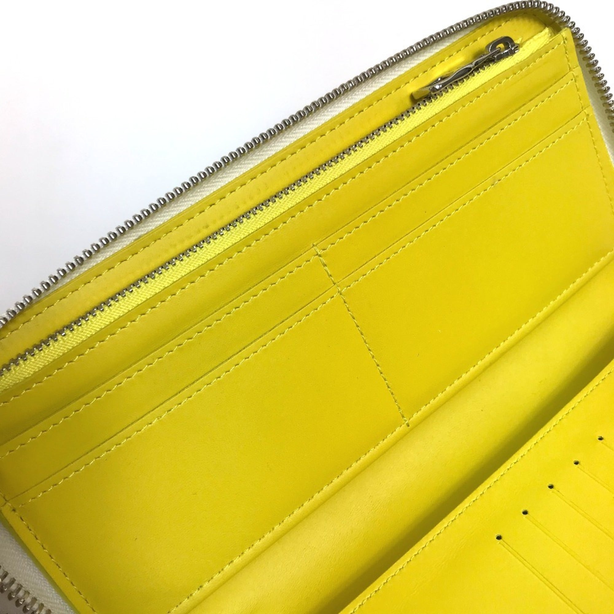 Louis Vuitton Yellow Leather Long Wallet (Bi-Fold) (Pre-Owned)